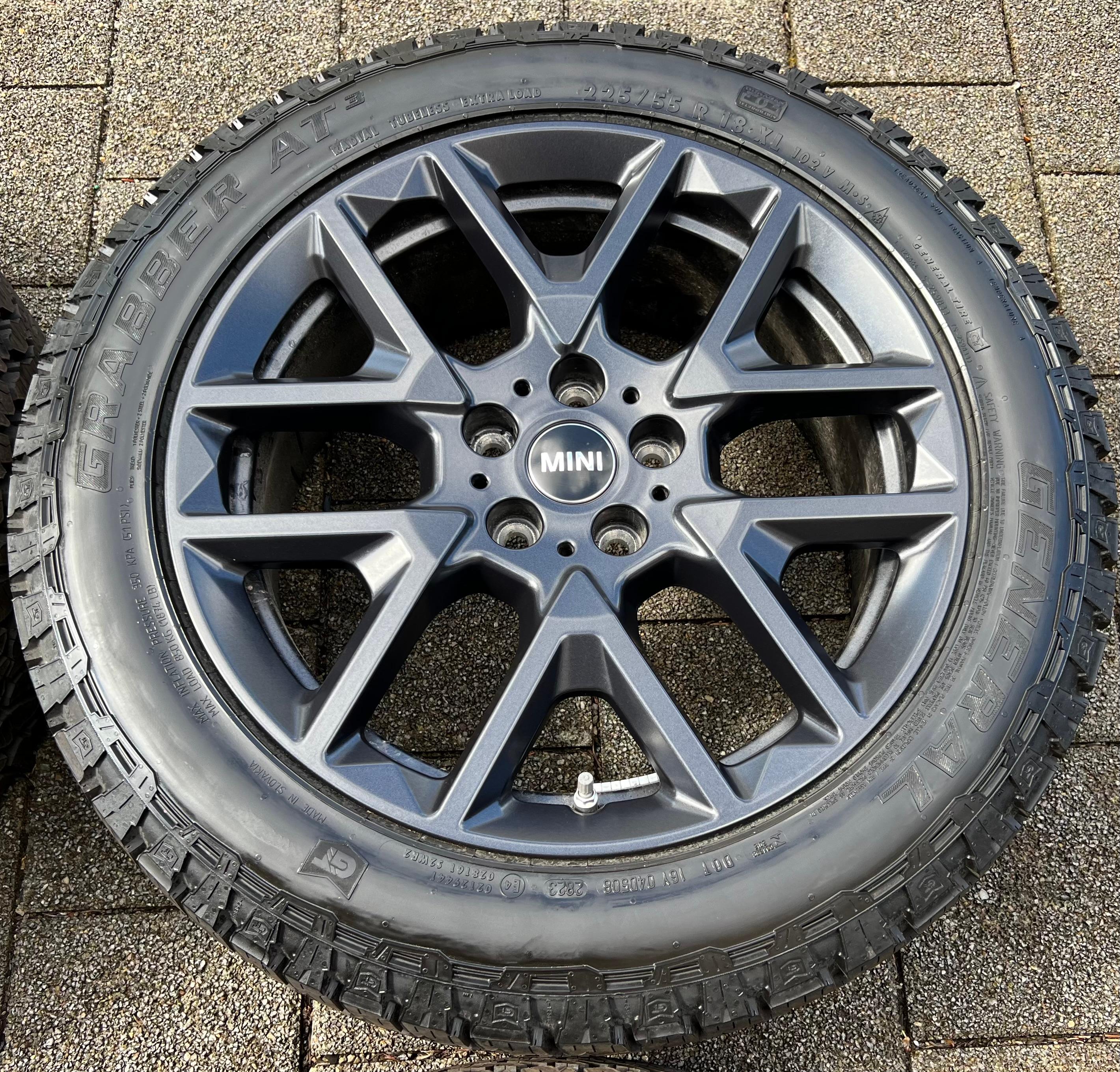4 ORIGINAL 18" ALU ALLWETTERRÄDER MINI COUNTRYMAN U25 5A269E1 225/55R18 102V TOP