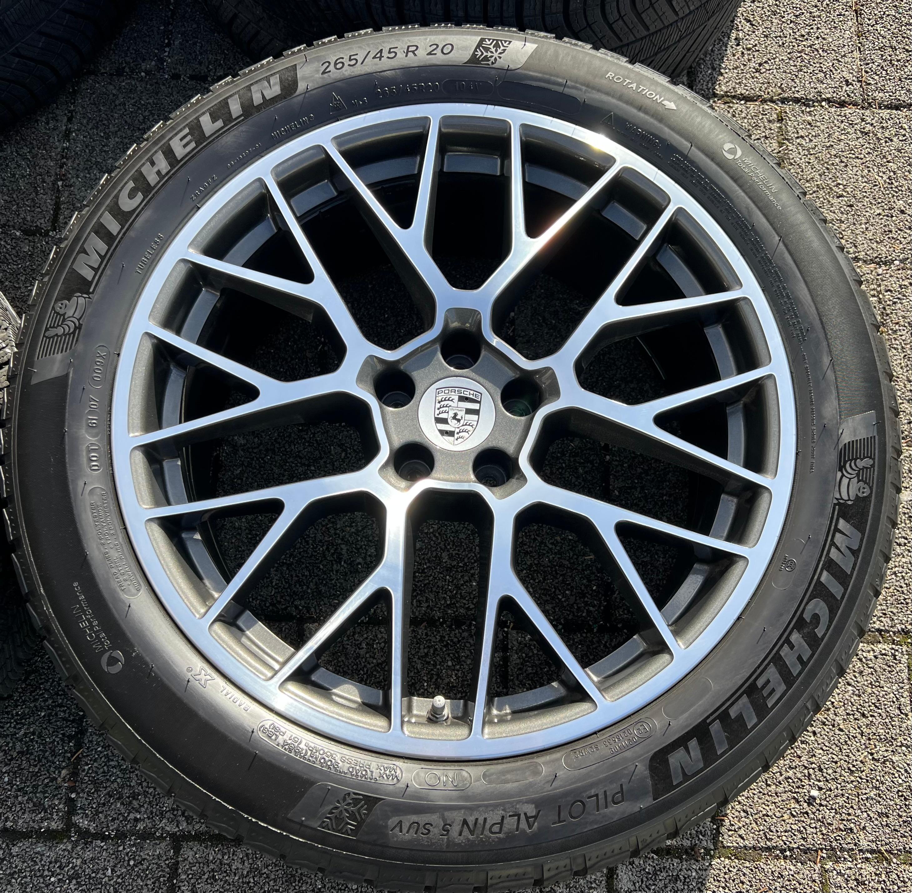 4 ORIGINAL 20" ALU WINTERRÄDER PORSCHE MACAN I & II RS SPYDER FELGEN MICHELIN