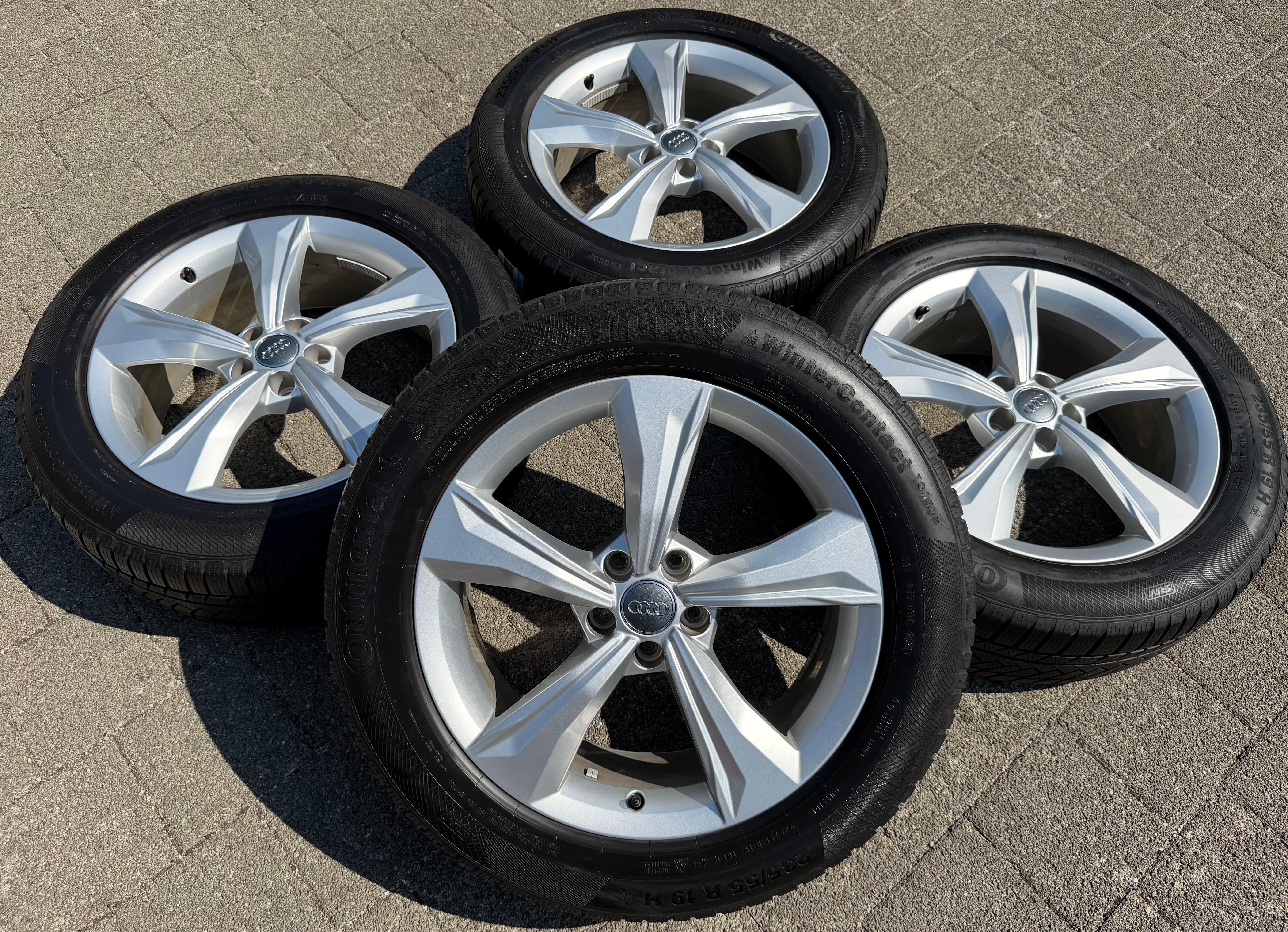 4 Original 19" Alu Winterräder Audi Q5 SQ5 FY 80A601025K 235/55R19 101H Continental