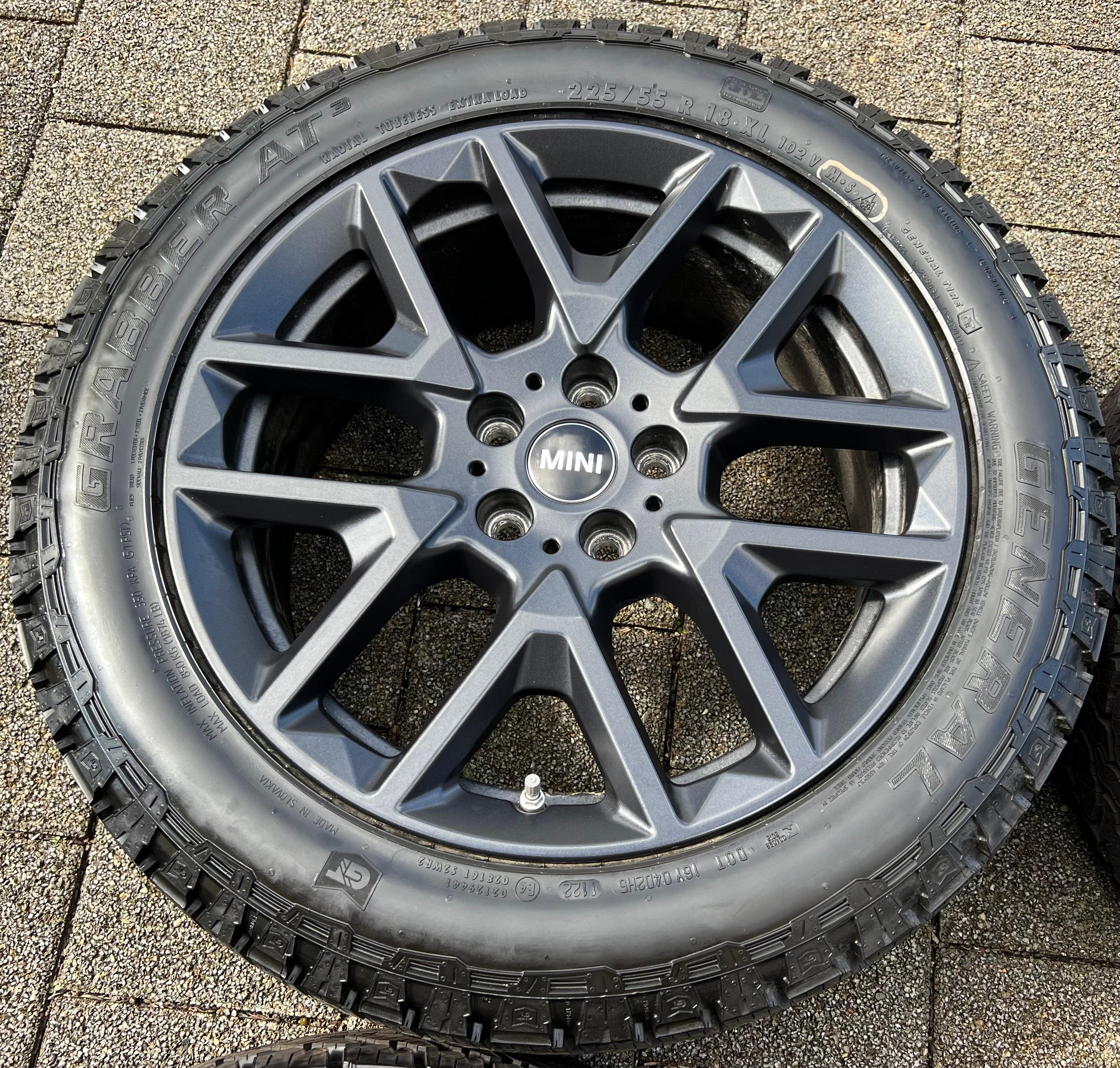 4 ORIGINAL 18" ALU ALLWETTERRÄDER MINI COUNTRYMAN U25 5A269E1 225/55R18 102V TOP