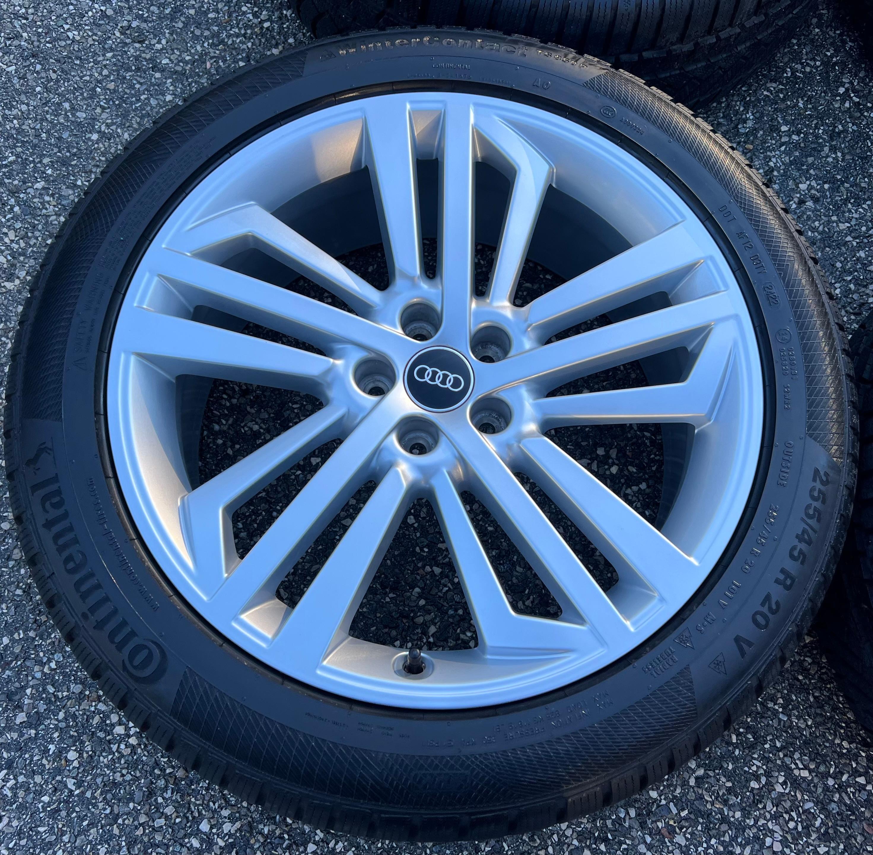 4 ORIGINAL 20" ALU WINTERRÄDER AUDI Q5 SQ5 FY 80A601025L 255/45R20 101V DOT 2022