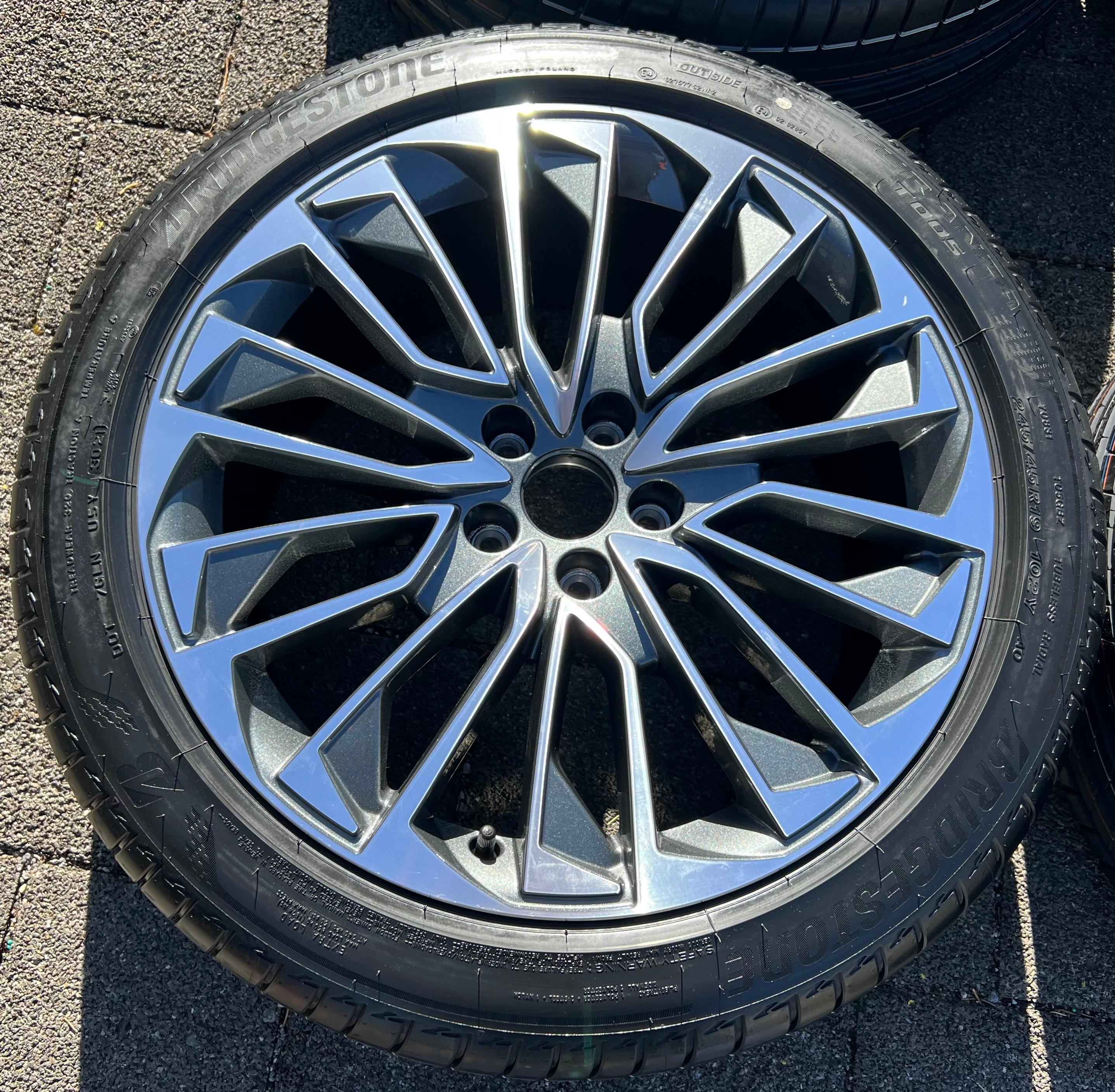 4 ORIGINAL 19" ALU SOMMERRÄDER AUDI A7 S7 4K 4K8601025T 245/45R19 102Y BRIDGESTONE