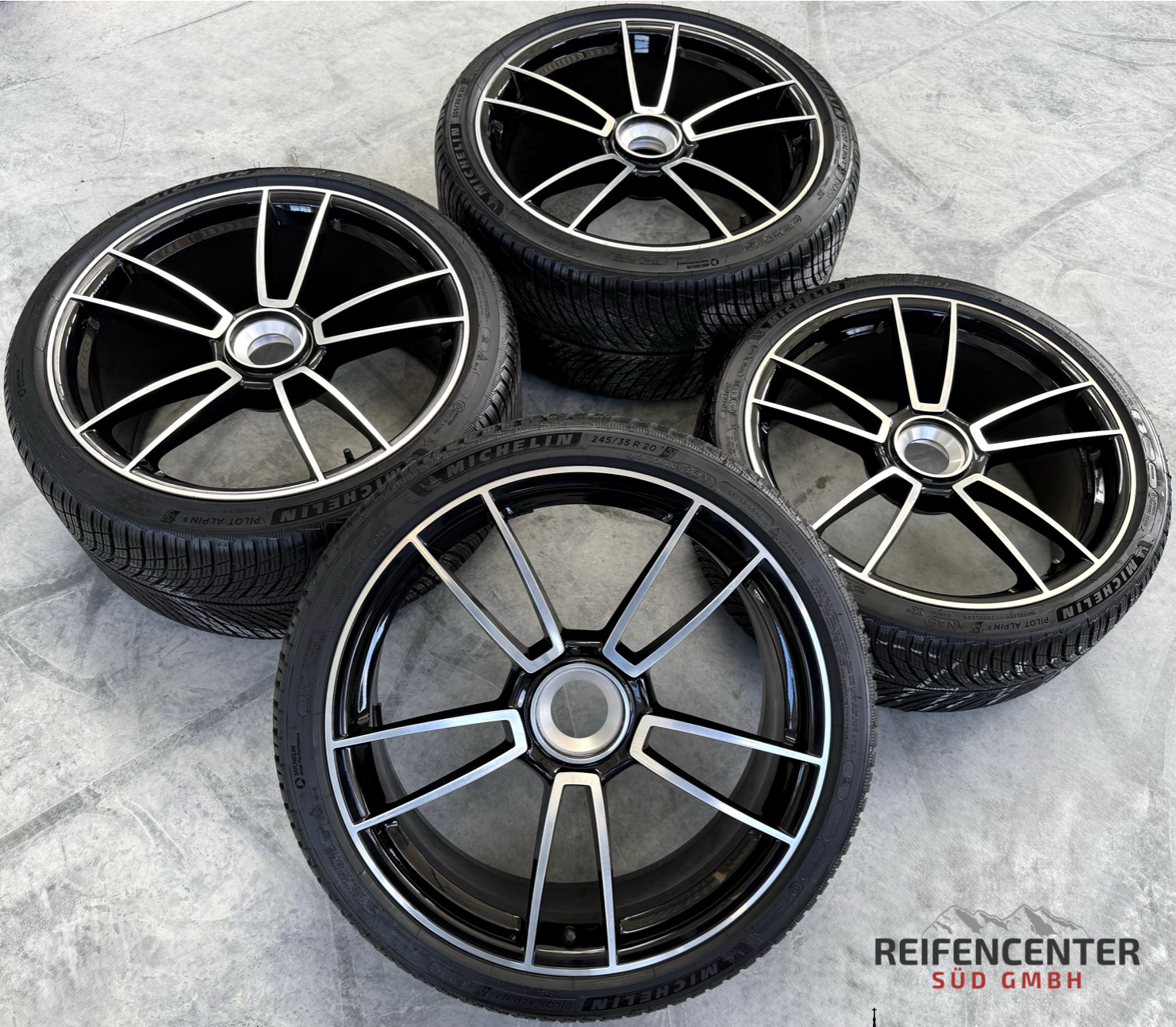 4 Original 20" 21" Alu Winterräder Porsche 911 992 Turbo S 992601025AB 992601025AC Zentralverschluss NEU