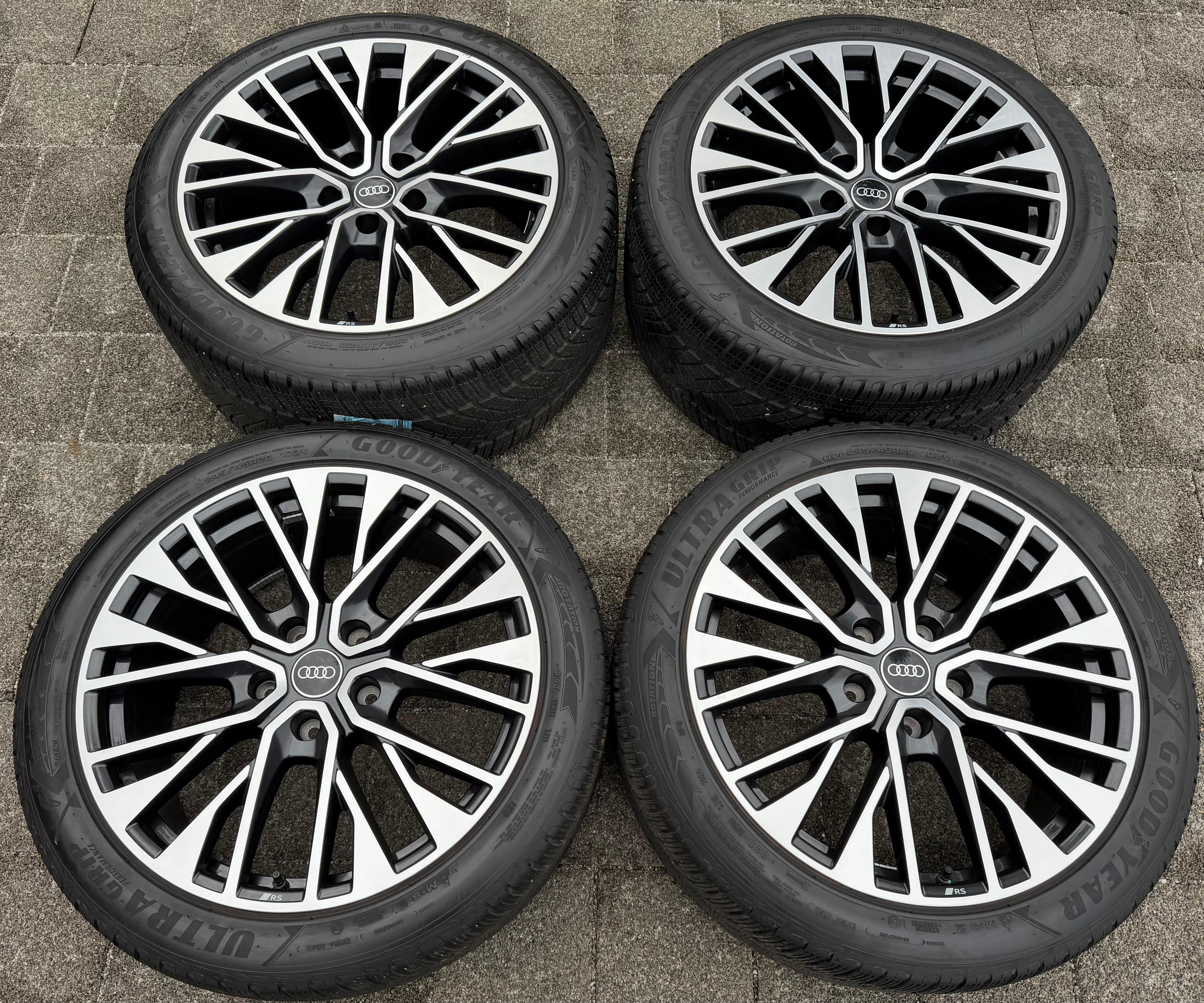 4 RUEDAS DE INVIERNO ORIGINALES DE ALEACIÓN DE 20" PARA AUDI ETRON E-TRON GT 4J3601025CE 4J3601025CF