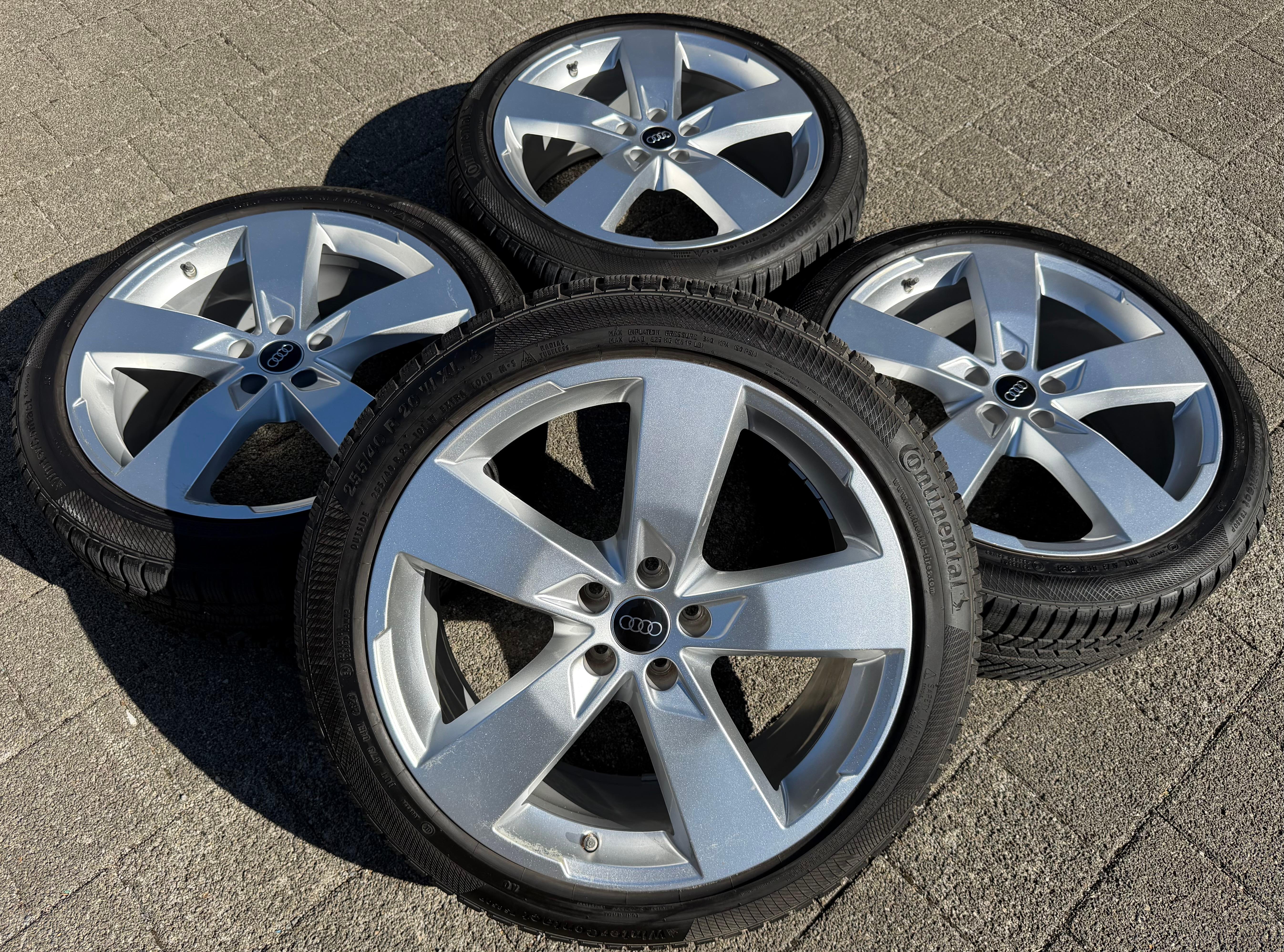 4 Original 20" Alu Winterräder Audi A6 S6 C8 F2 4K0601025K 2022 255/40R20 101W Continental