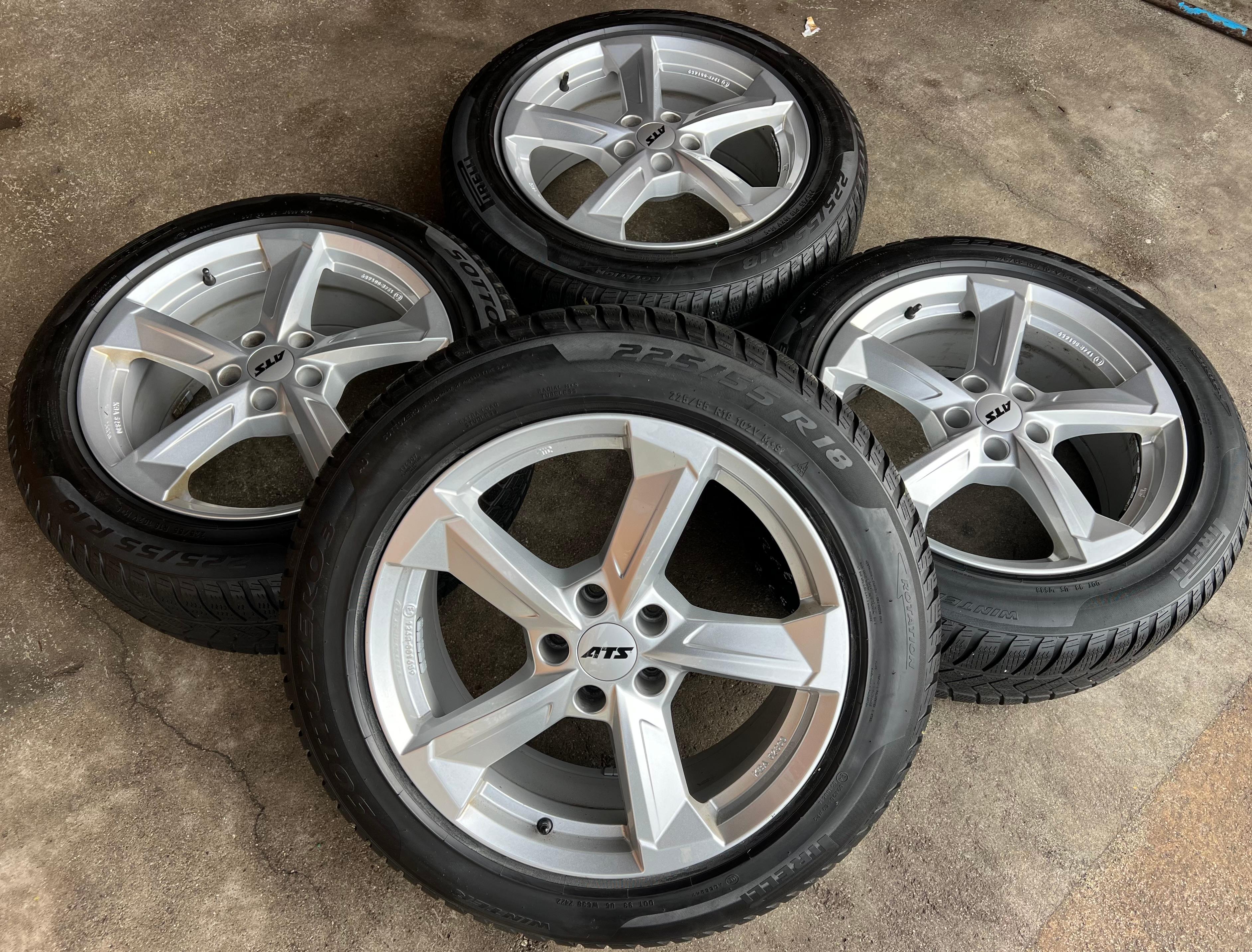 4 ALU 18" WINTERRÄDER AUDI A6 F2 C8 225/55R18 102V PIRELLI FREIHAUS