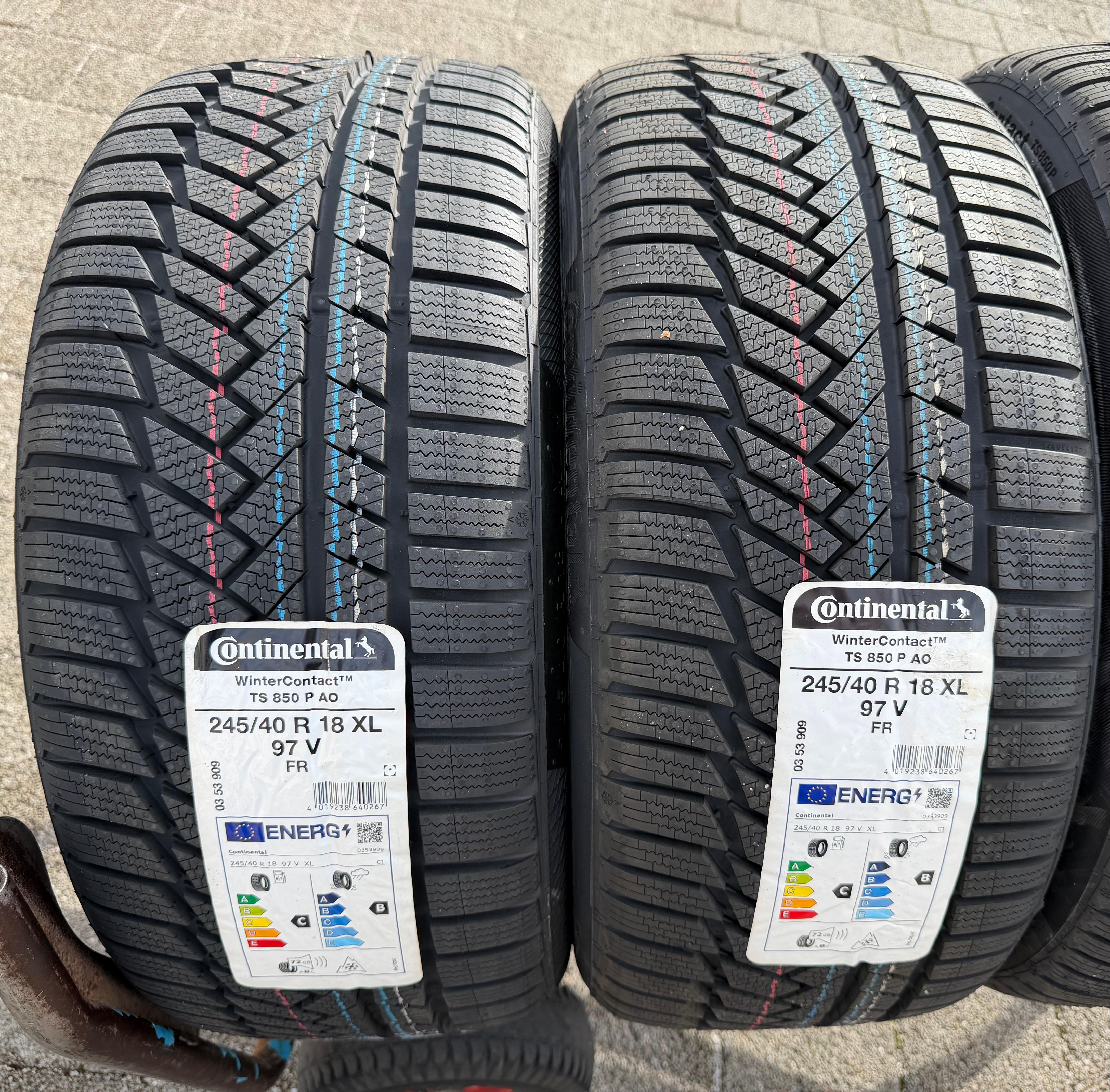 4 Original 18" Alu Winterräder Audi TT TTS 8S 8S0601025AN 245/40R18 97V Continental 2023 NEU
