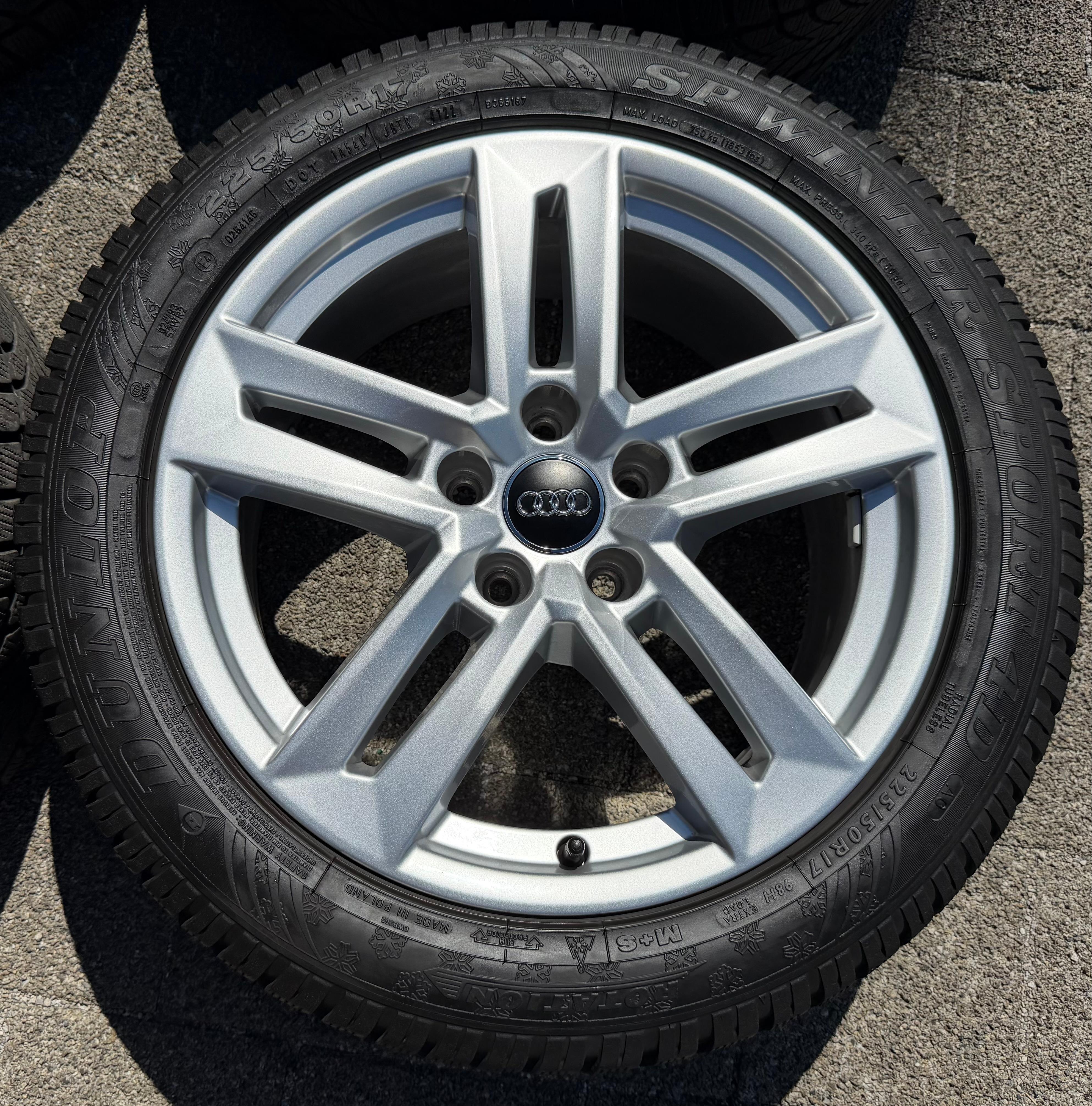 4 Original 17" Alu Winterräder Audi A4 B9 8W 8W0601025P 225/50R17 98H Dunlop 2022