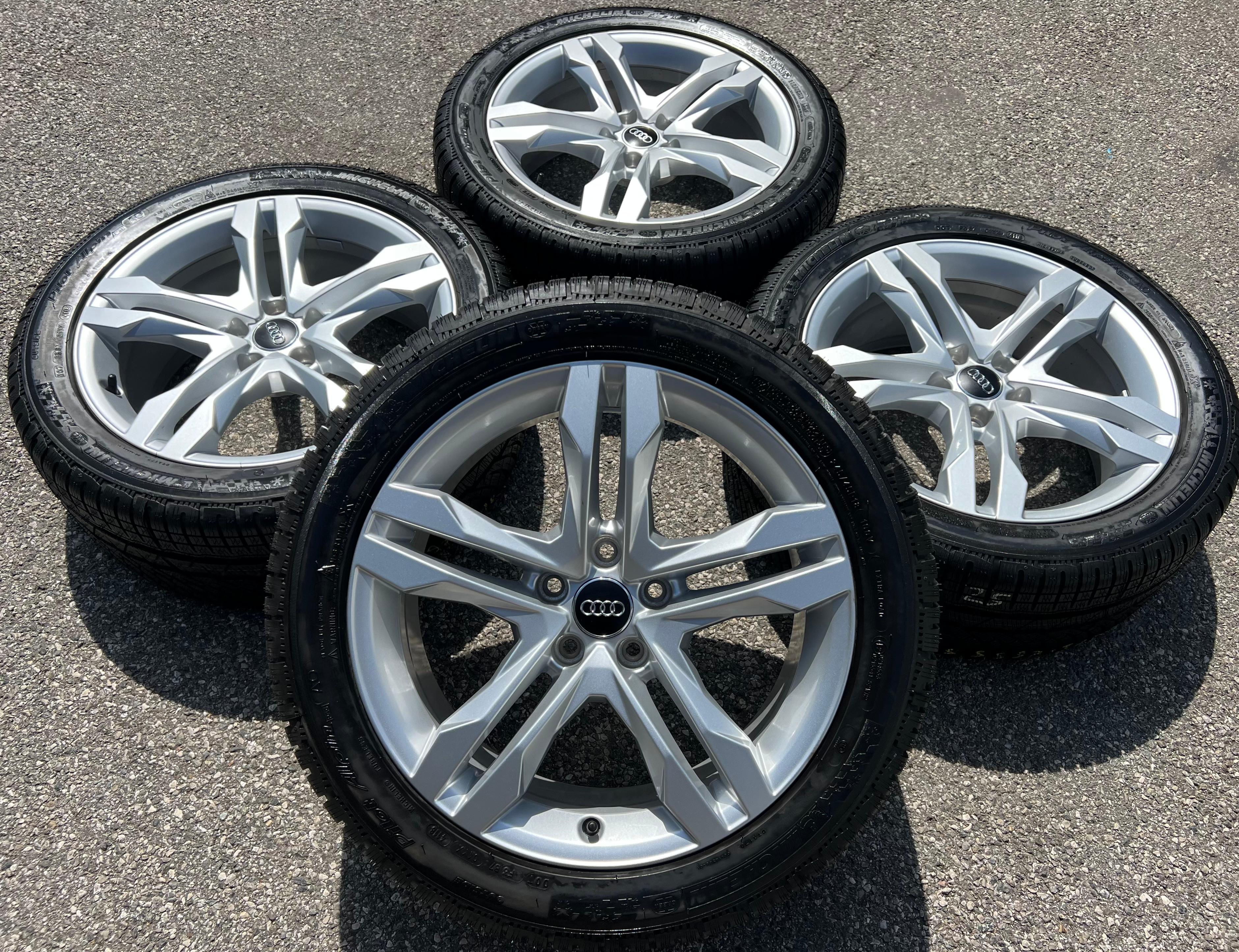 4 CERCHI INVERNALI ORIGINALI IN ALLUMINIO DA 18" AUDI A4 ALLROAD 8W B9 8W9601025B - 245/45R18 100V ✔️