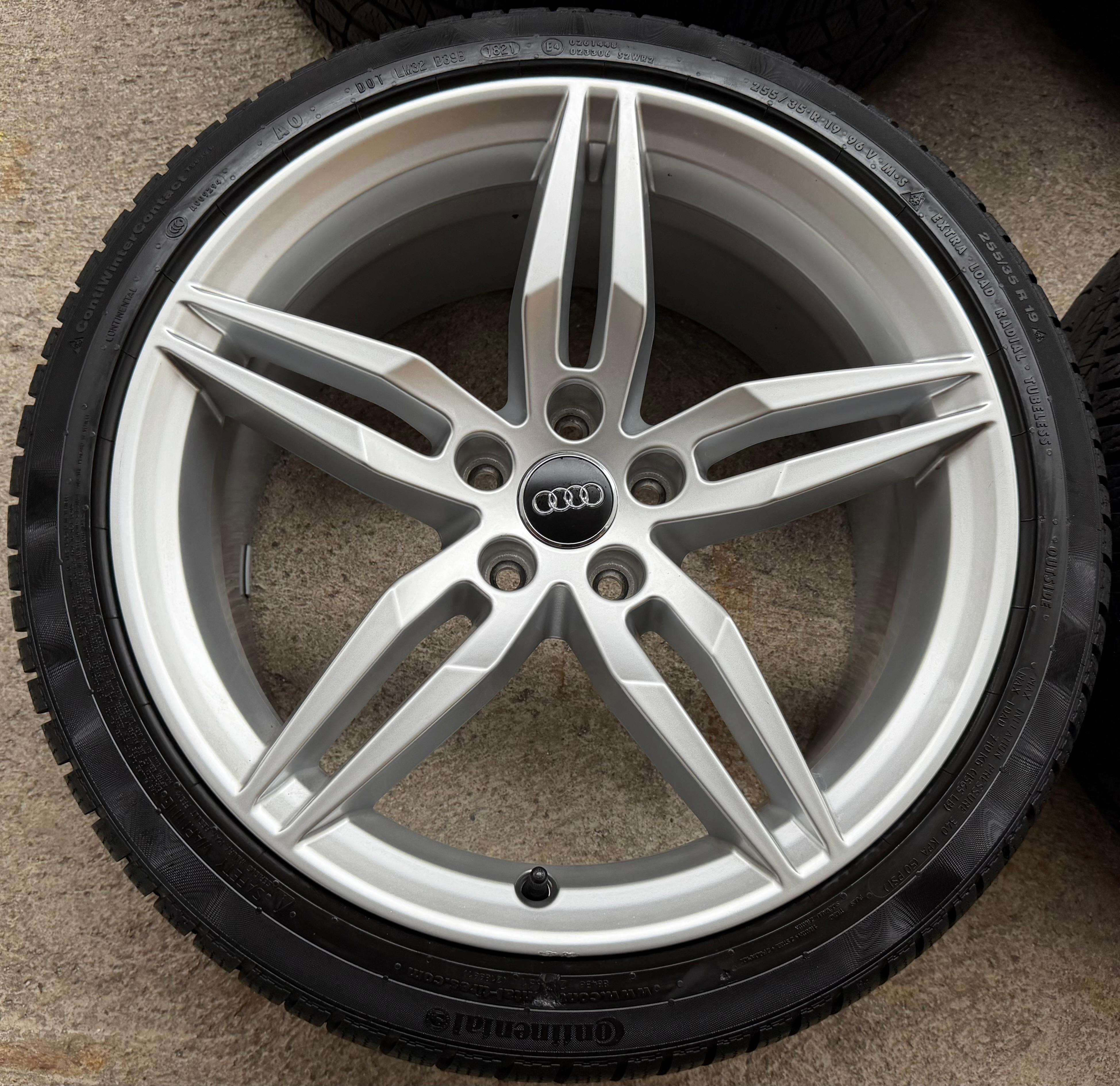 4 roues hiver complètes en alliage d’origine 19" Audi A5 S5 8W F5 8W0601025AM 255/35R19 96V Continental