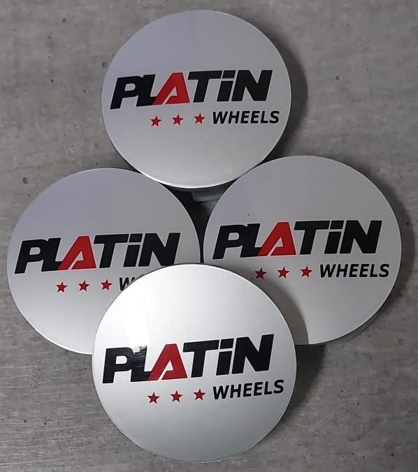 4 PLATIN NABENDECKEL 55mm NABENKAPPEN FREIHAUS