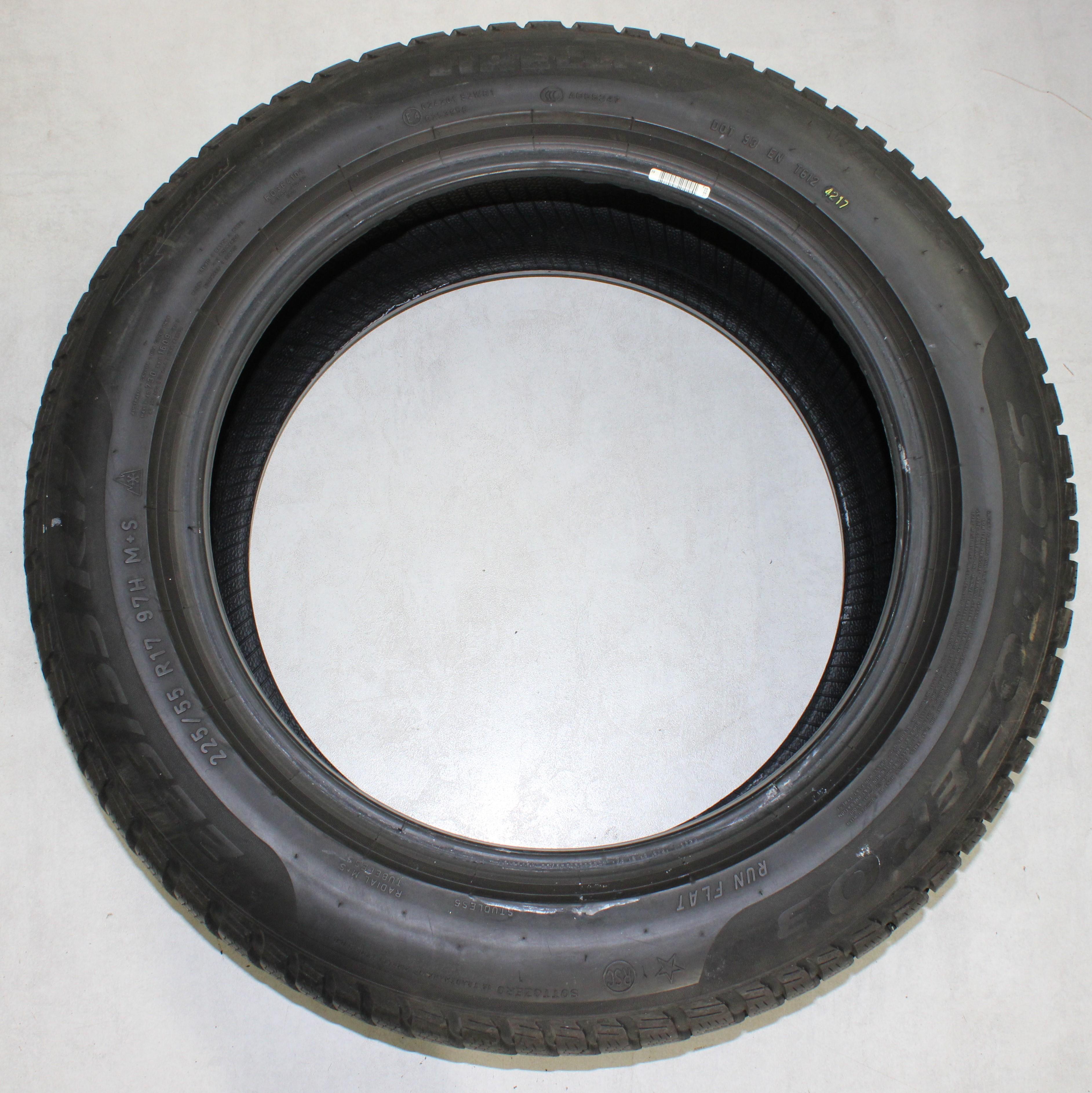 2 x 225/55R17 97H Winterreifen Pirelli Sottozero 3 * Runflat 7mm 2017/2019