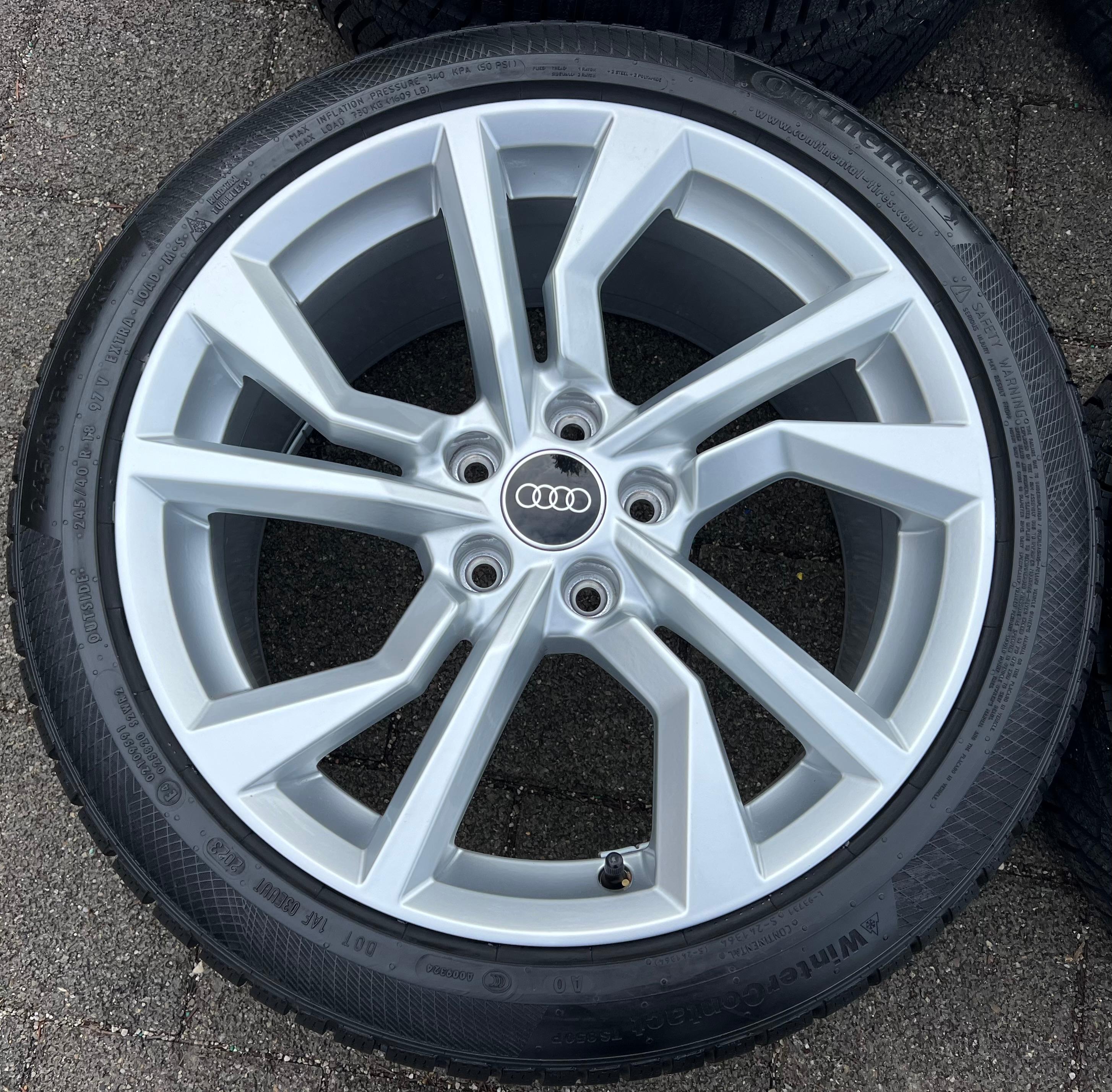 4 JANTES EN ALUMINIUM D’HIVER D’ORIGINE 18" AUDI TT TTS 8S 8S0601025AN 245/40R18 97V TOP FREIHAUS