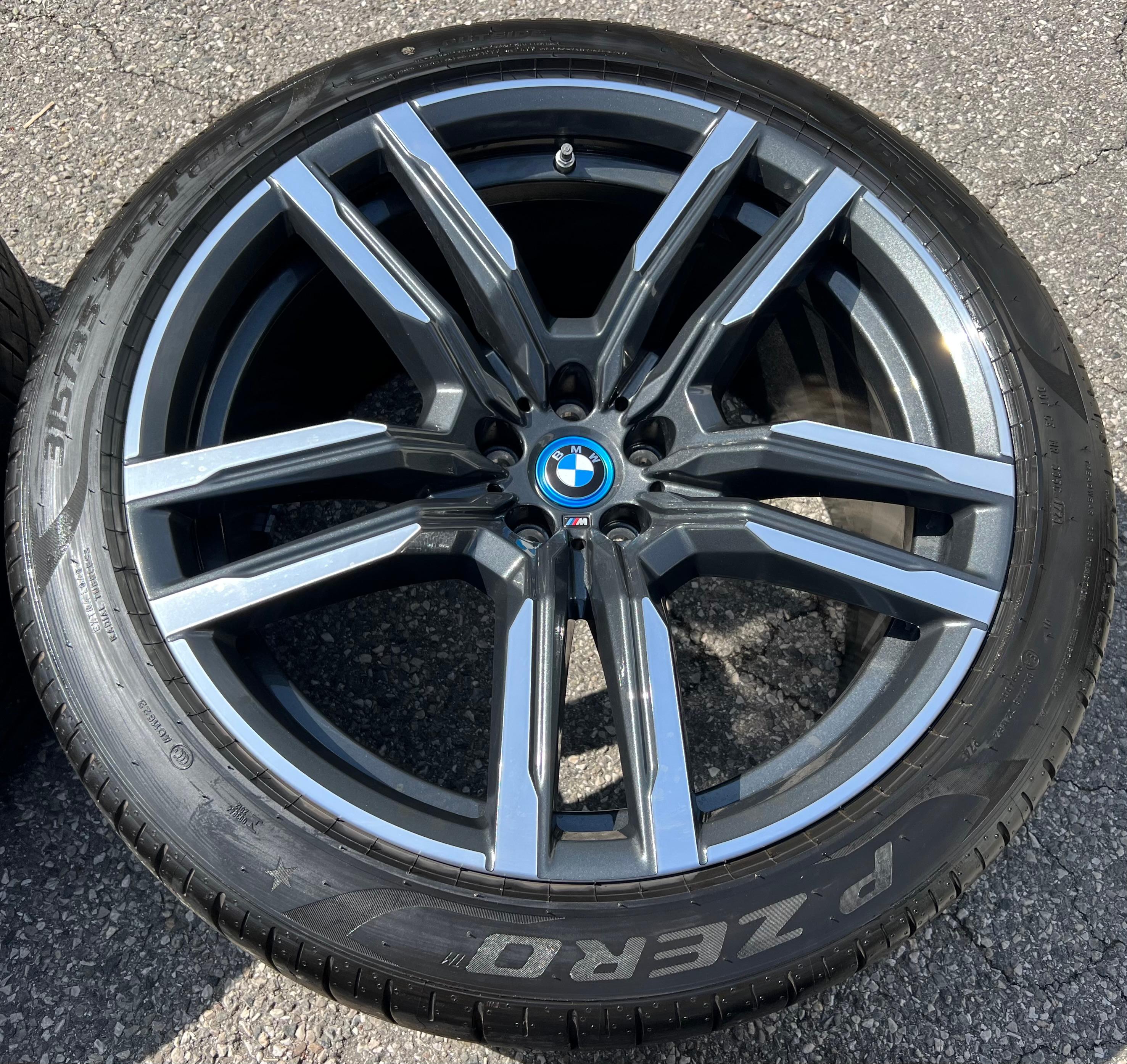 4 CERCHI ESTIVI ORIGINALI IN ALLUMINIO DA 21" BMW X5M F95 X6M F96 STYLING 808M PIRELLI CONSEGNA GRATUITA