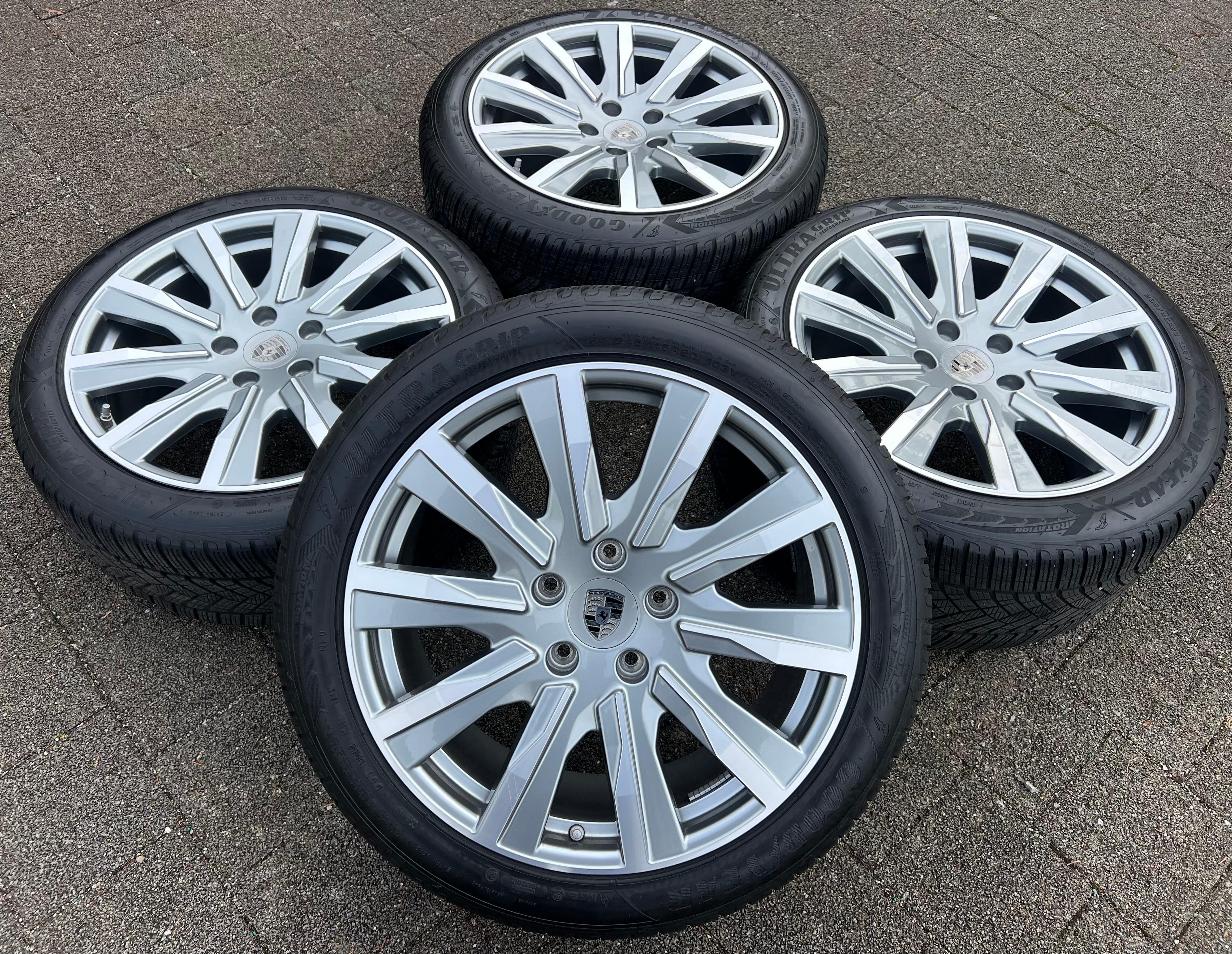 4 RUOTE IN LEGA ORIGINALI DA 20" INVERNALI PORSCHE TAYCAN TEQUIPMENT RDKS SPEDIZIONE GRATUITA