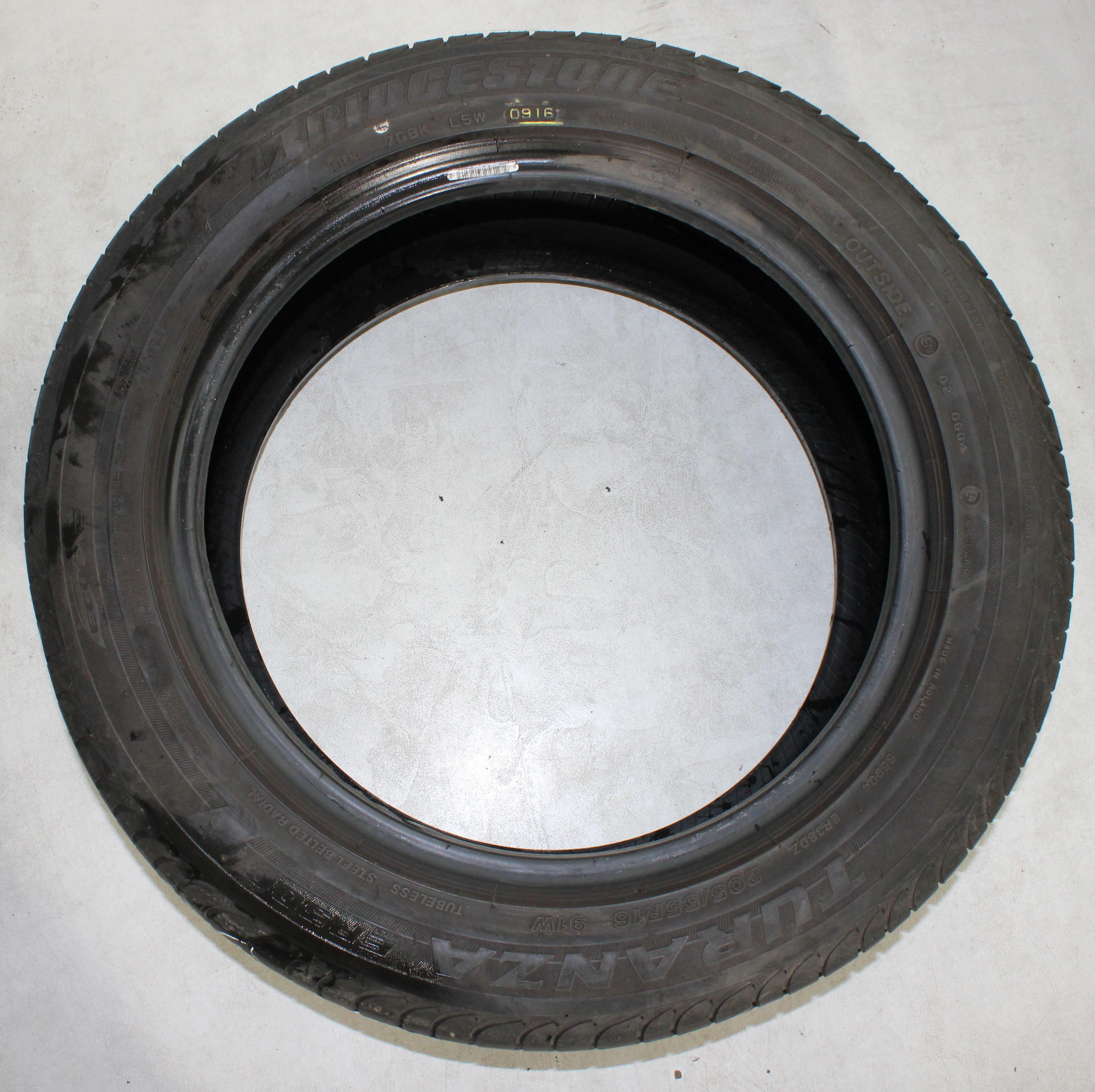 4 x 205/55R16 91W Sommerreifen Bridgestone Turanza ER300A * 5-5,5mm 2016