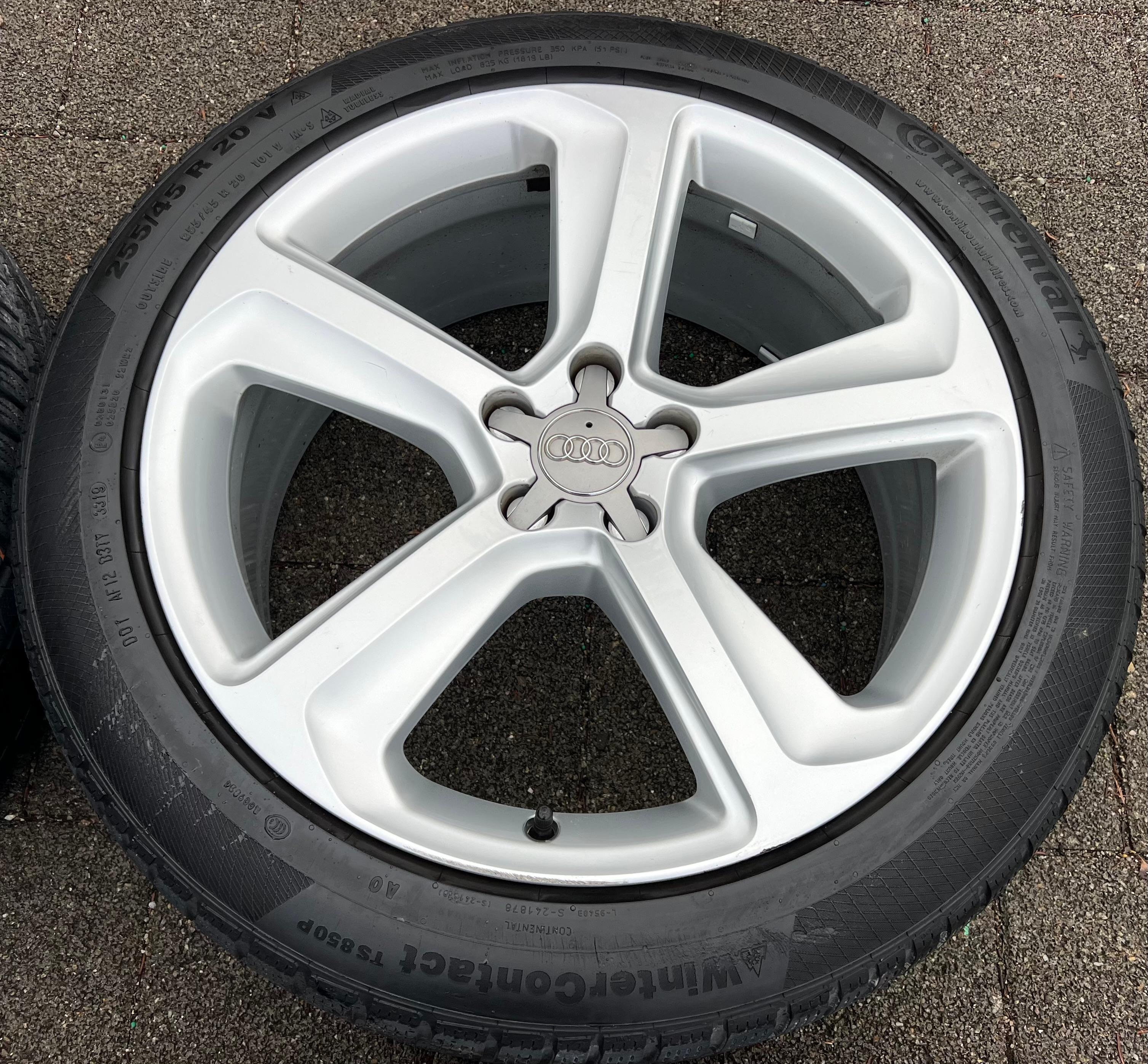 4 ORIGINAL 20" ALU WINTERRÄDER AUDI Q5 SQ5 8R 255/45R20 101V 8R0601025CJ