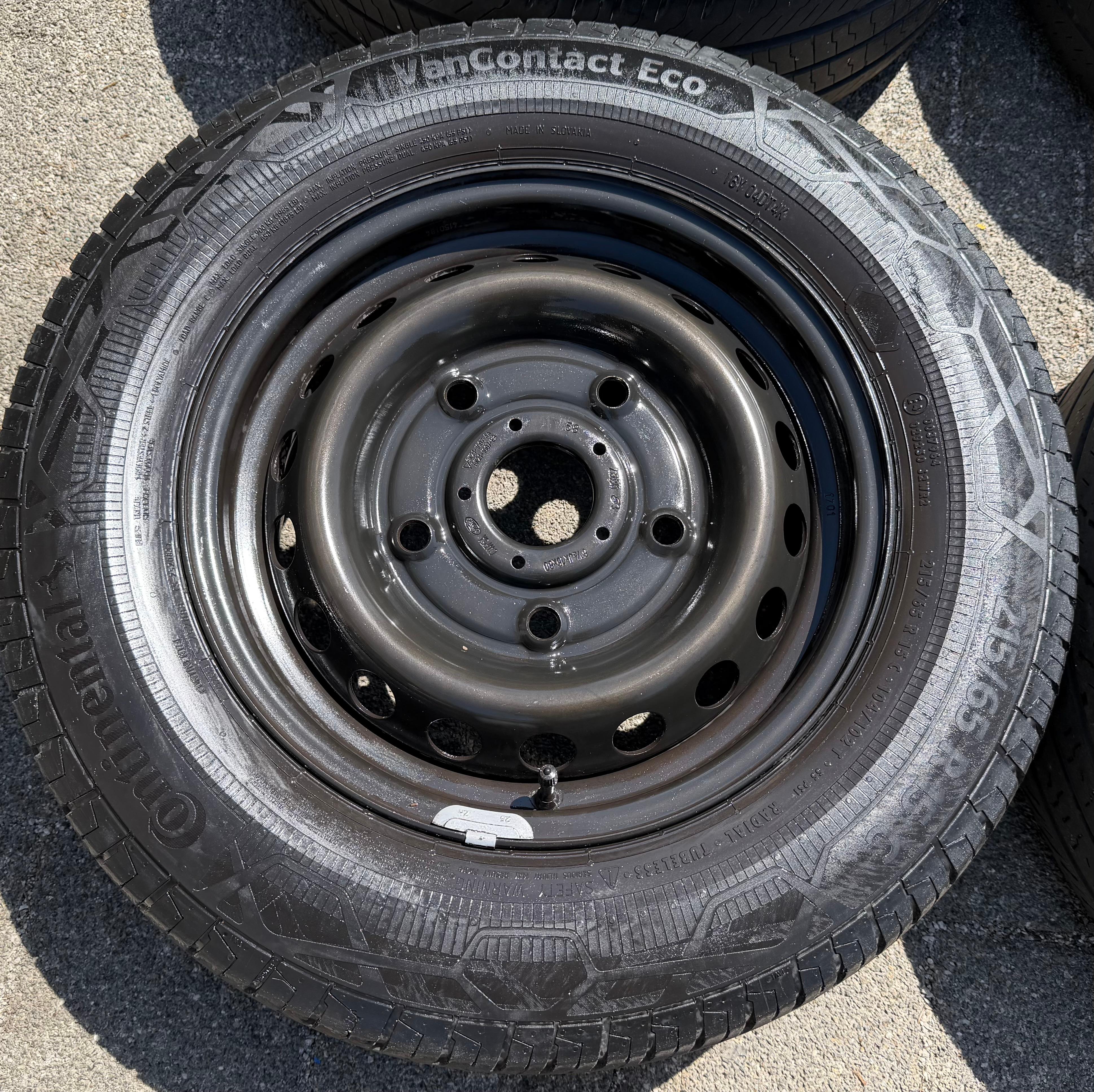 4 cerchi in acciaio da 15" per Ford Transit Tourneo Custom 6,5x15 ET60 5x160 BK21-1007-AA