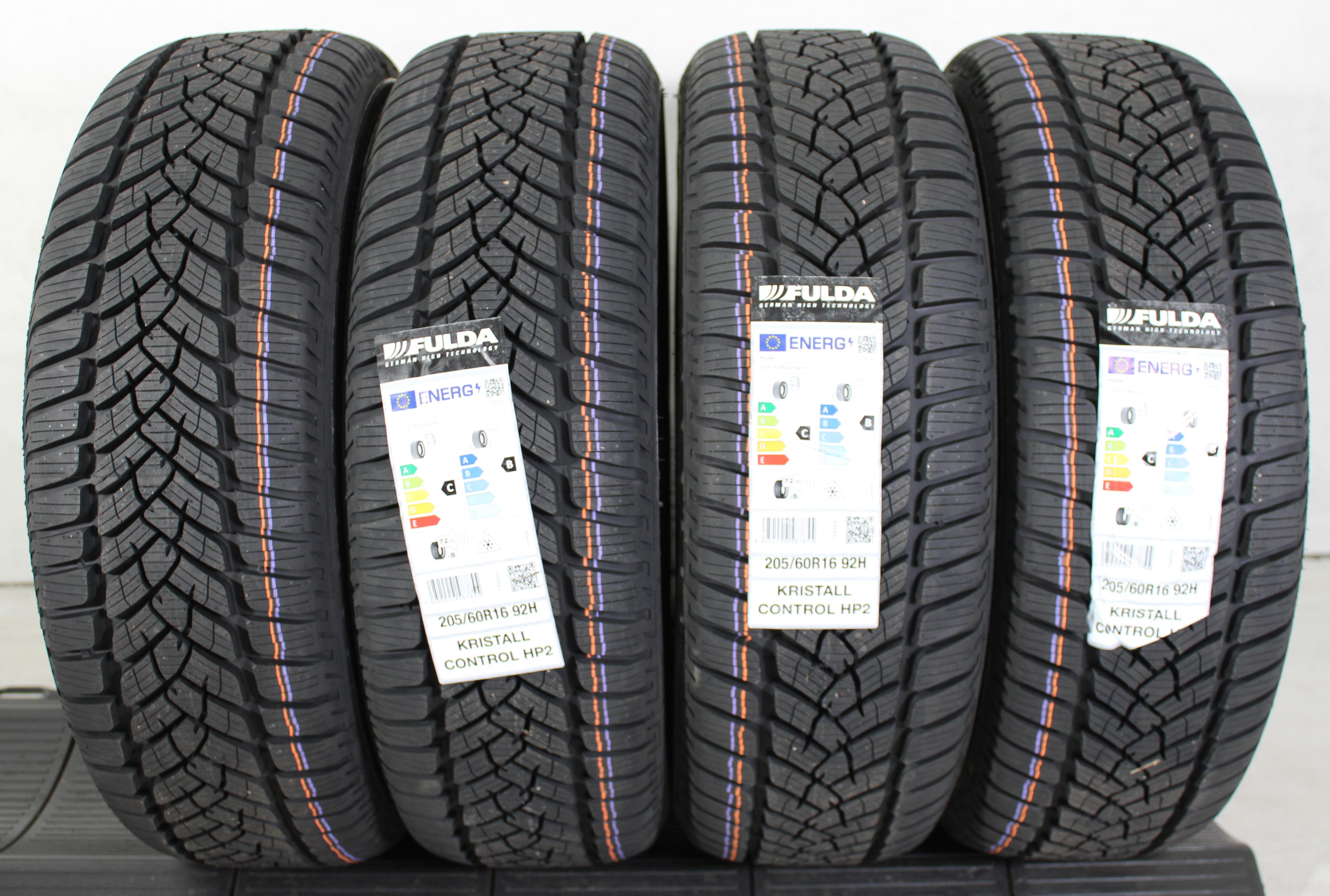 4 x 205/60R16 92H Winterreifen Fulda Kristall Control HP2 2024