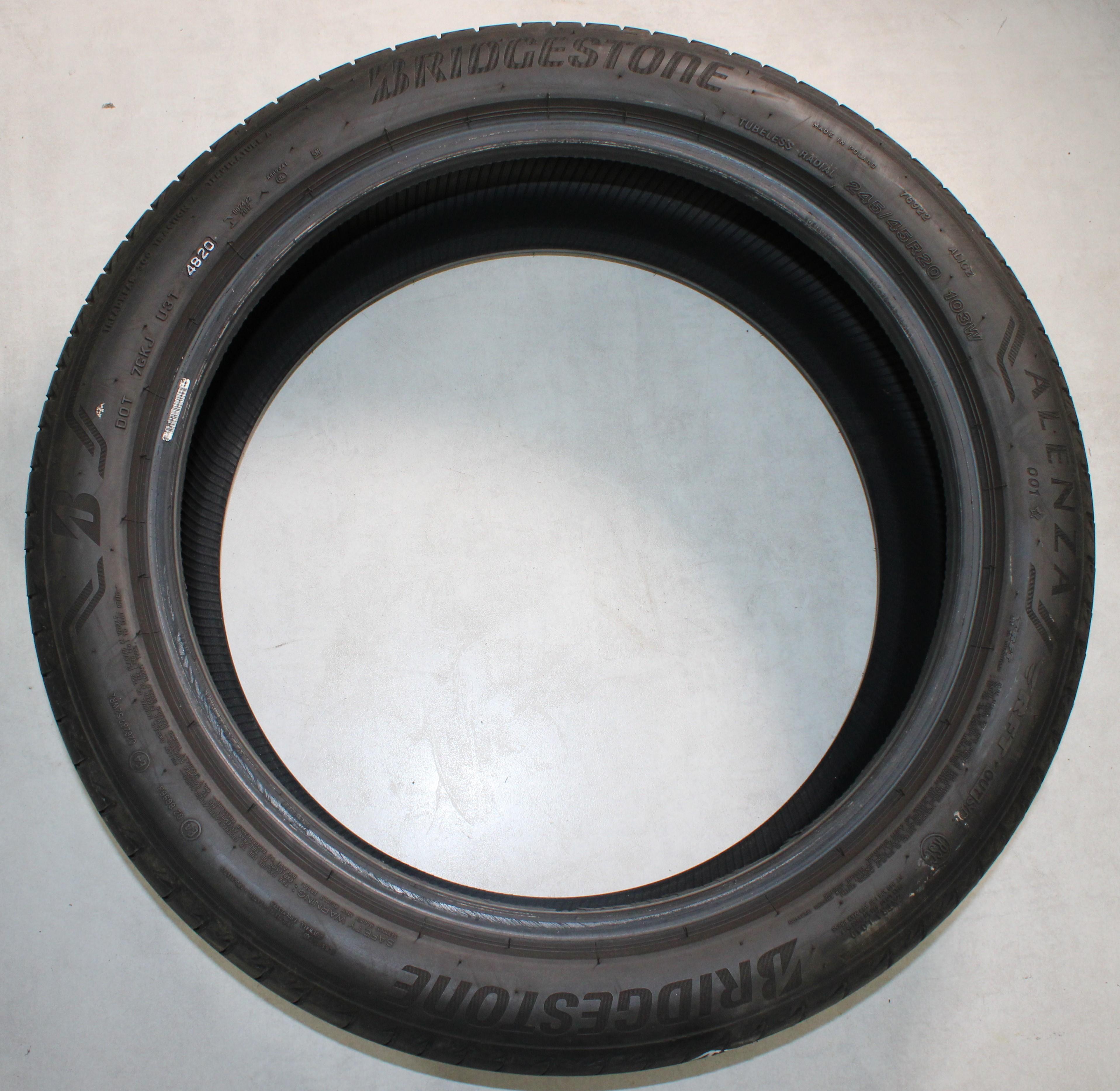 2 x 245/45R20 103W 2 x 275/40R20 106W Sommerreifen Bridgestone Alenza 001 Runflat 5mm 2020 *