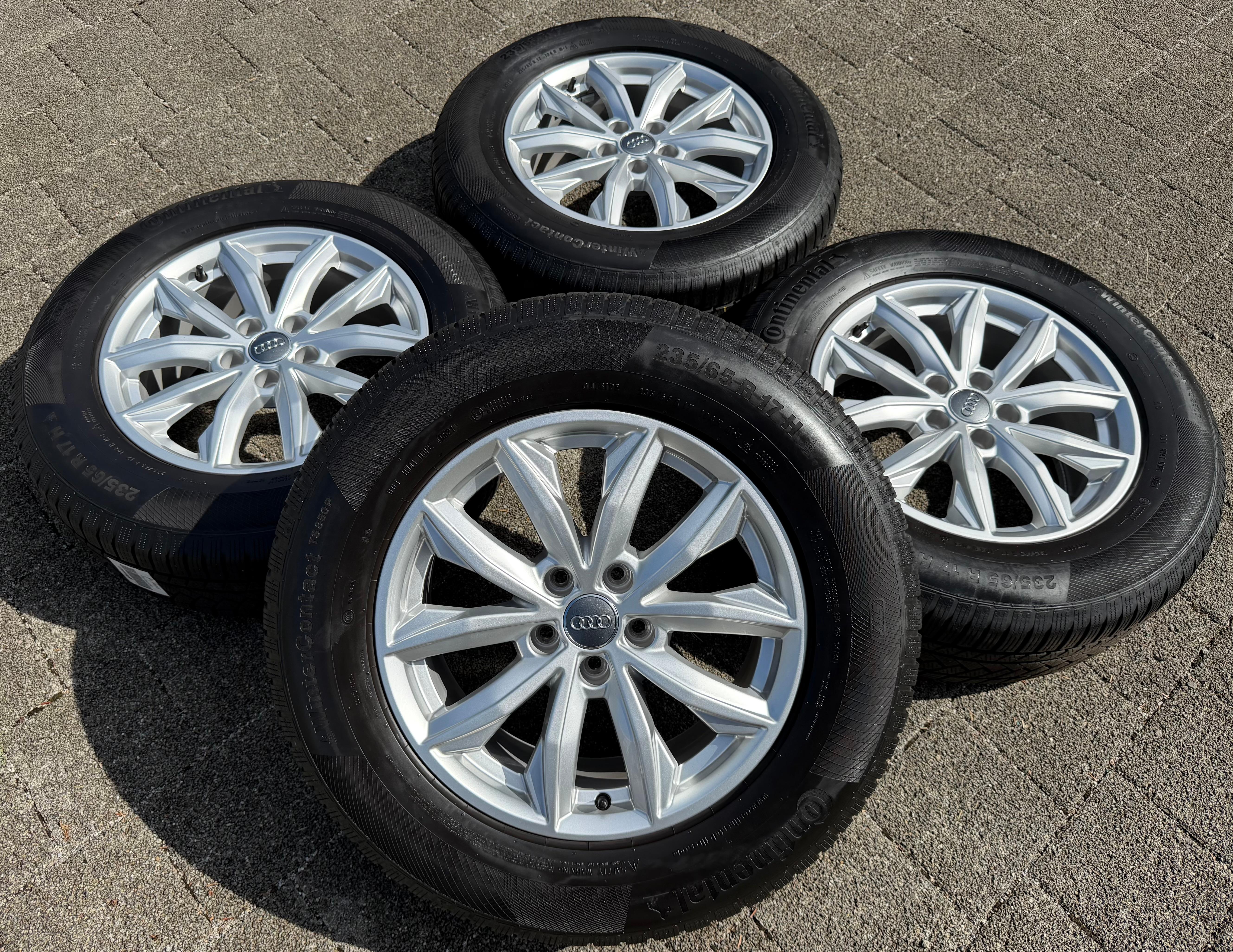 4 Original 17" Alu Winterräder Audi Q5 FY 80A601025J 7x17 ET34 235/65R17 104H 2021
