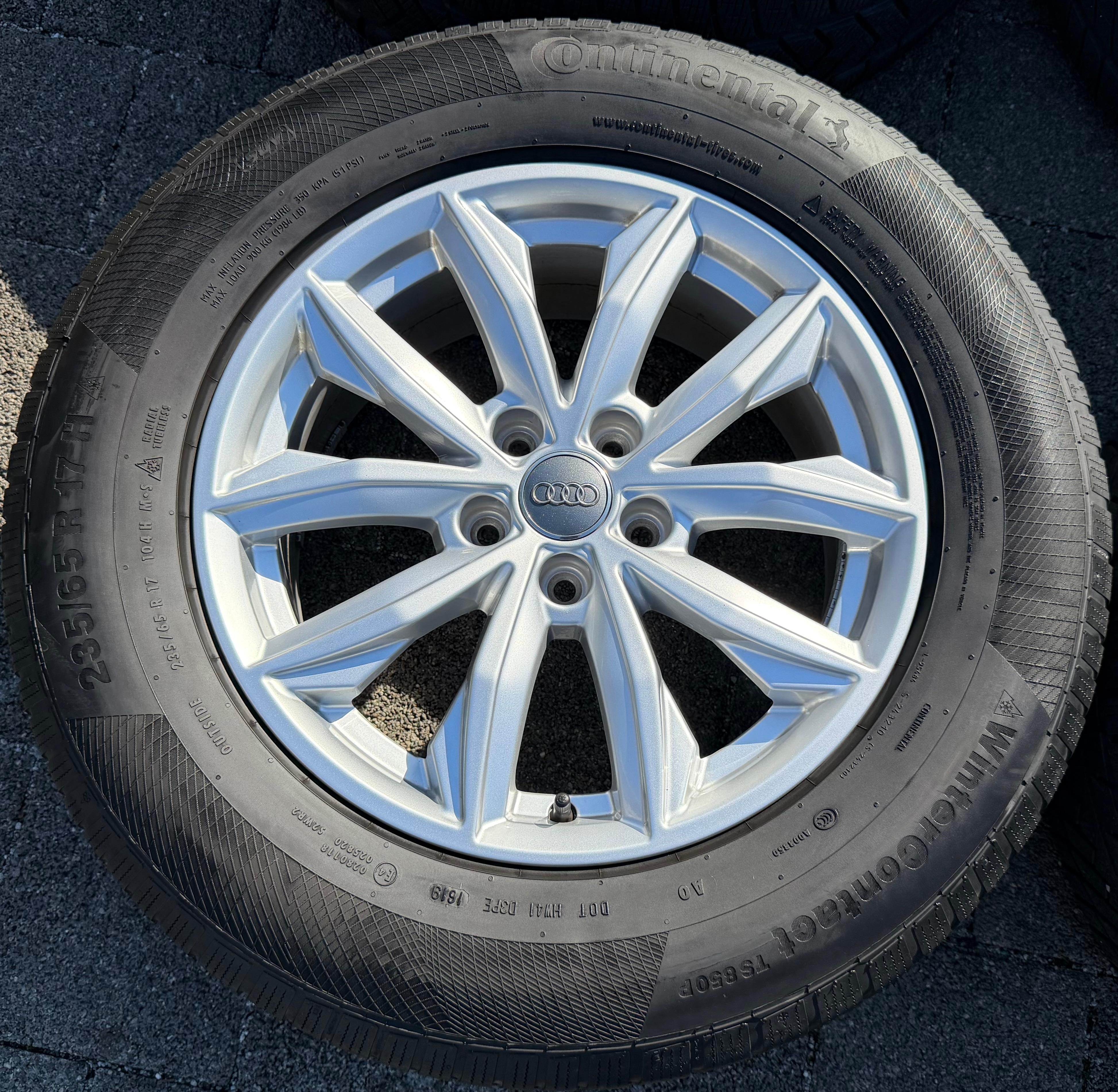 4 Original 17" Alu Winterräder Audi Q5 FY 80A601025J 7x17 ET34 235/65R17 104H