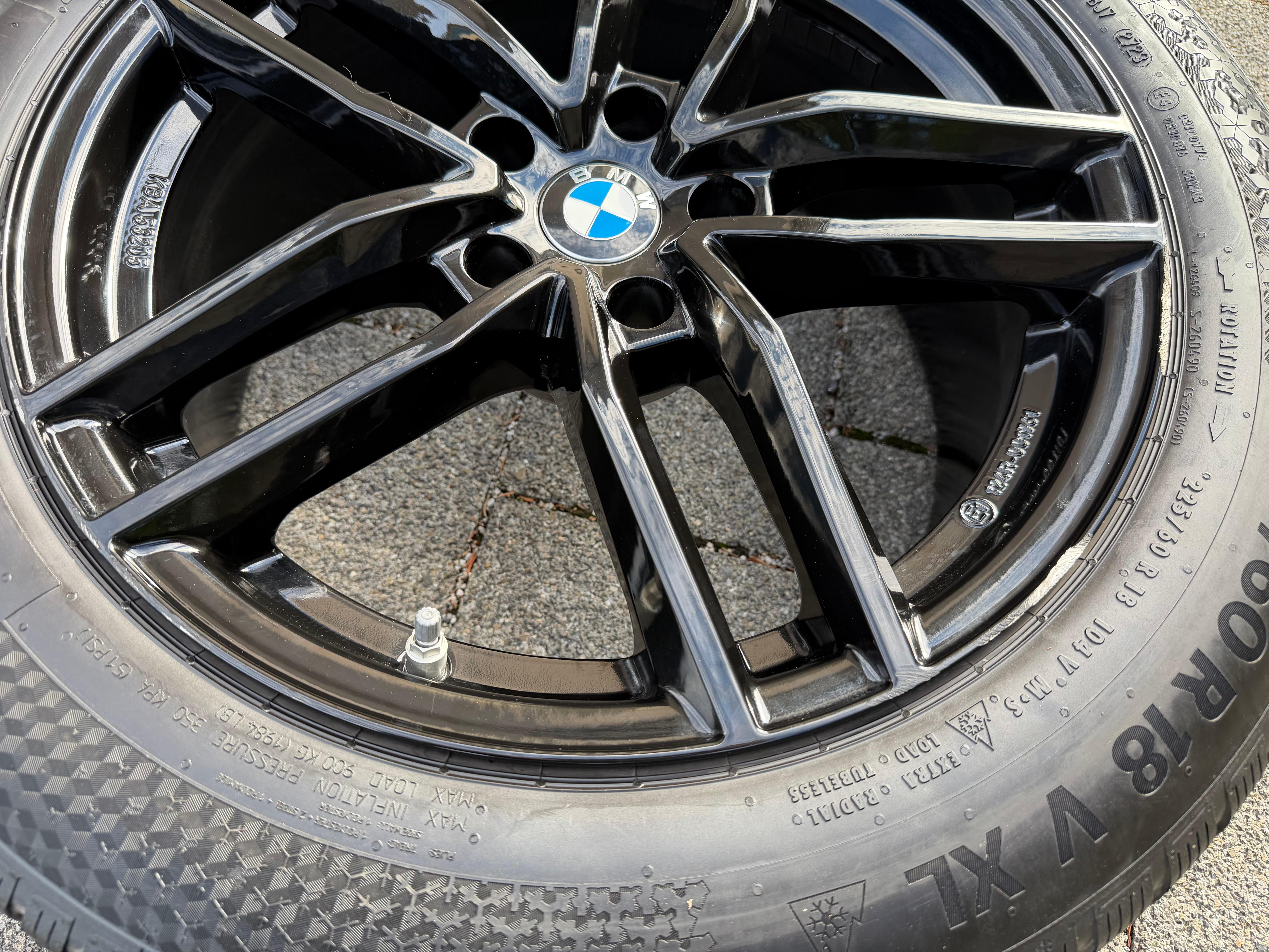 4 ruedas de invierno de aluminio de 18" para BMW X3 G01 X4 G02 225/60R18 104V Continental 2023 RDKS