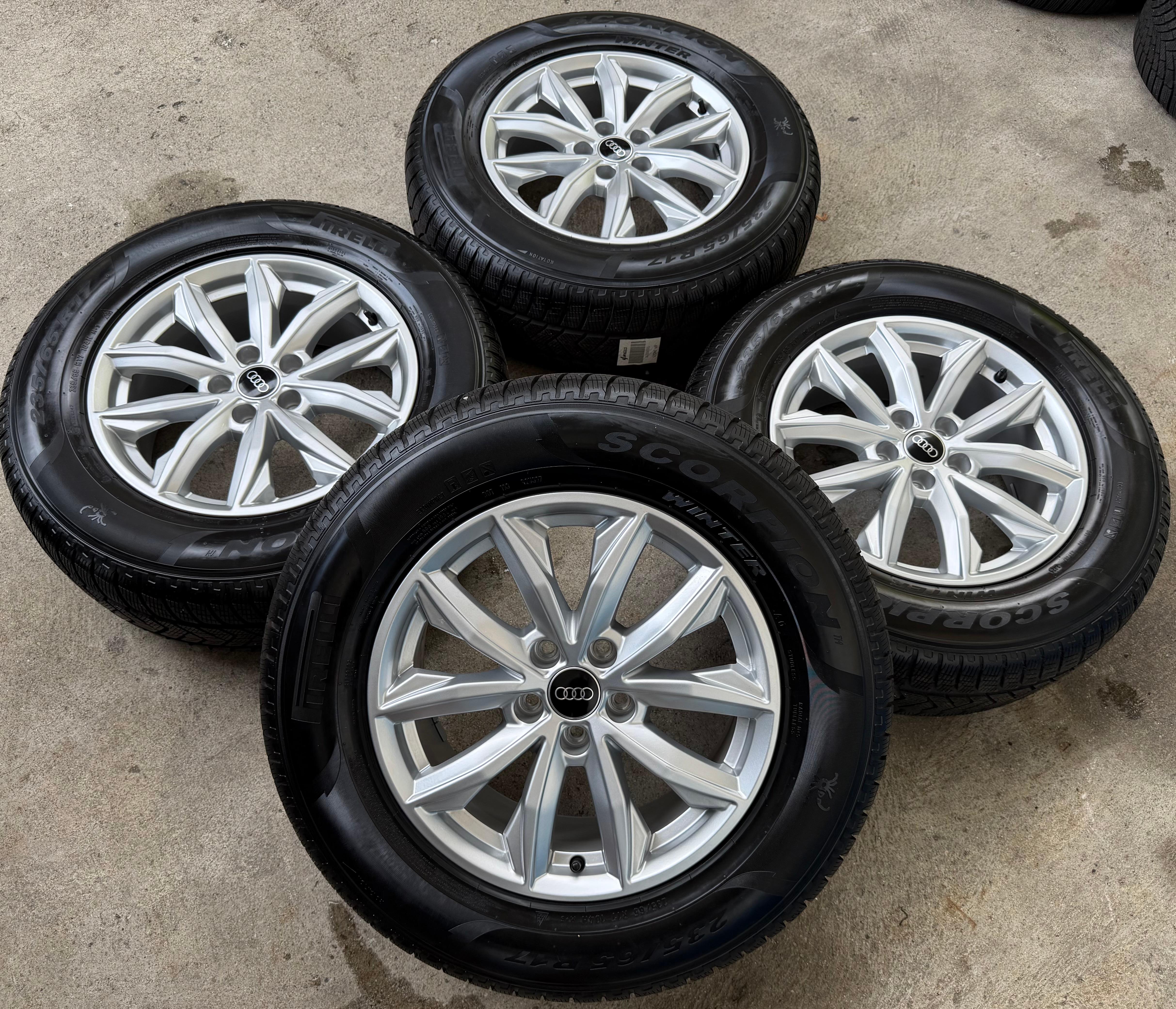4 ORIGINAL 17" ALU WINTERRÄDER AUDI Q5 FY 80A601025J 7x17 ET34 235/65R17 104H
