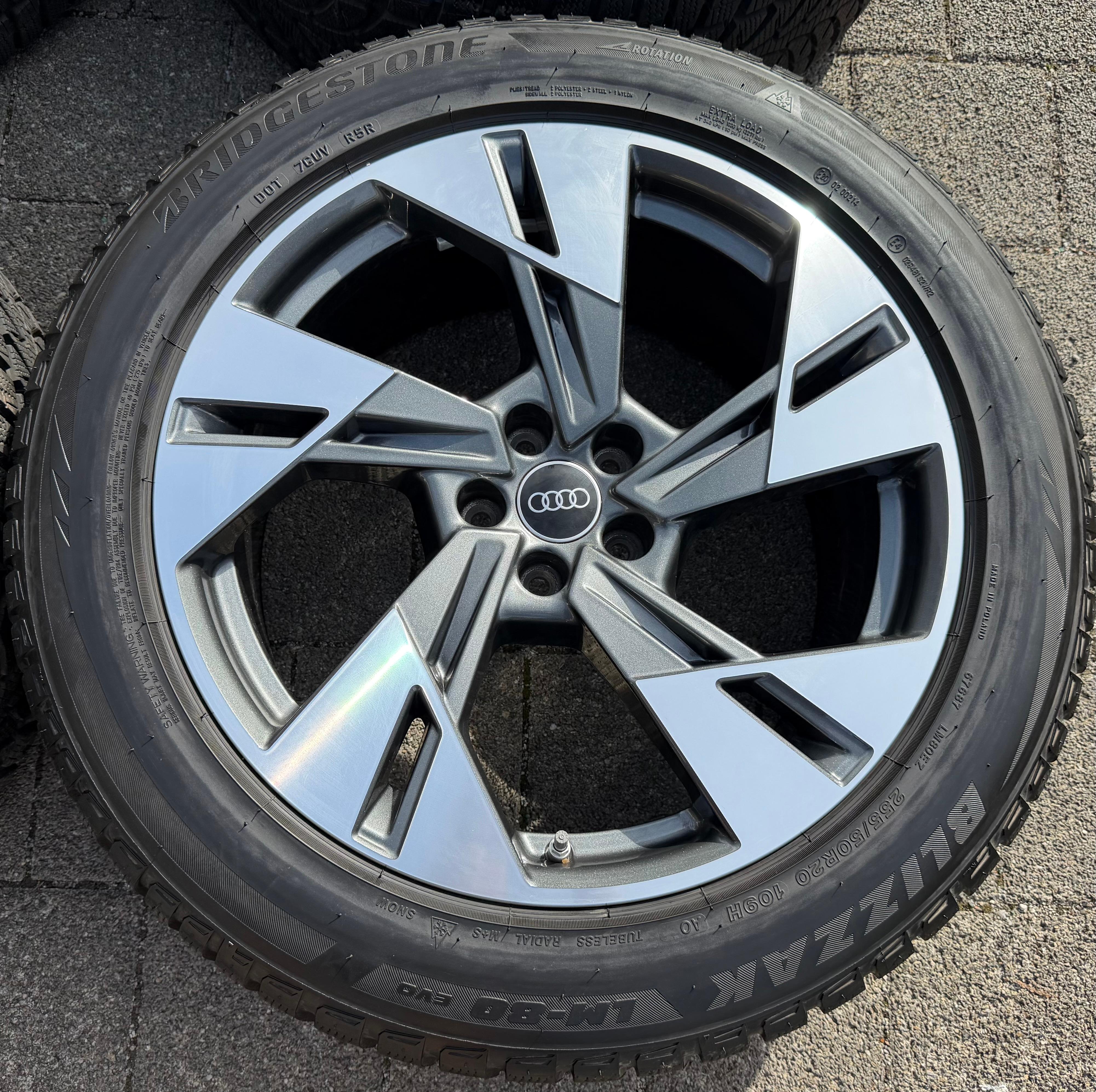 4 ORIGINAL 20" ALU WINTERRÄDER AUDI E-TRON Q8 ETRON 4KE601025T 255/50R20 109H
