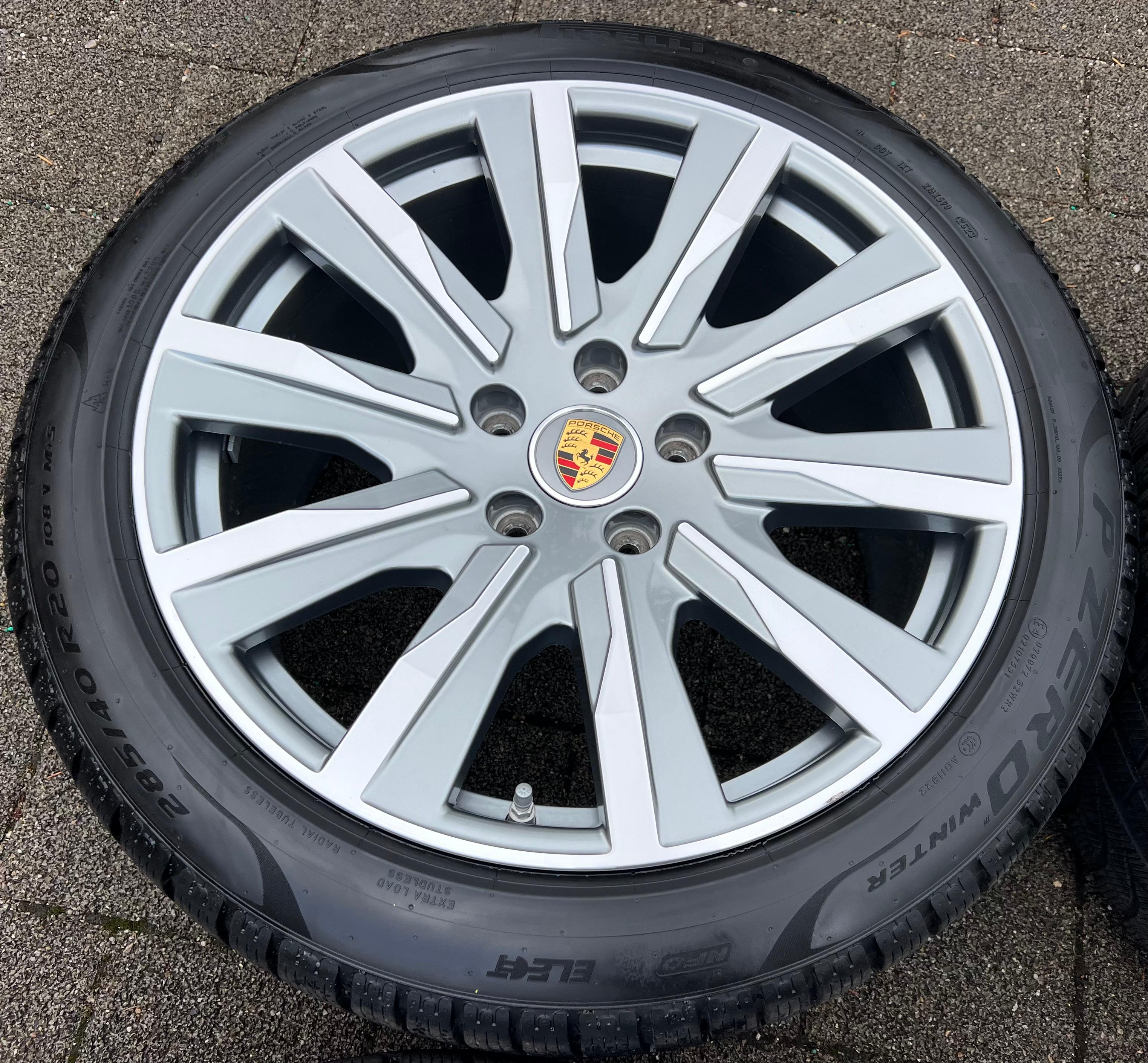 4 ORIGINELE 20" ALUMINIUM WINTERWIELEN PORSCHE TAYCAN TEQUIPMENT RDKS GRATIS VERZENDING