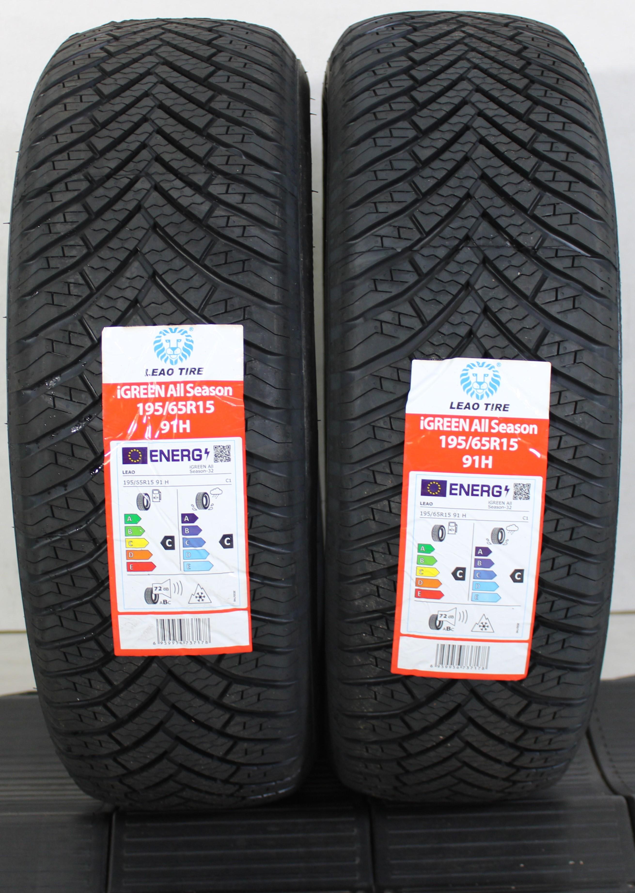 2 x 195/65R15 91H Pneus toutes saisons Leao iGreen All Season 2023