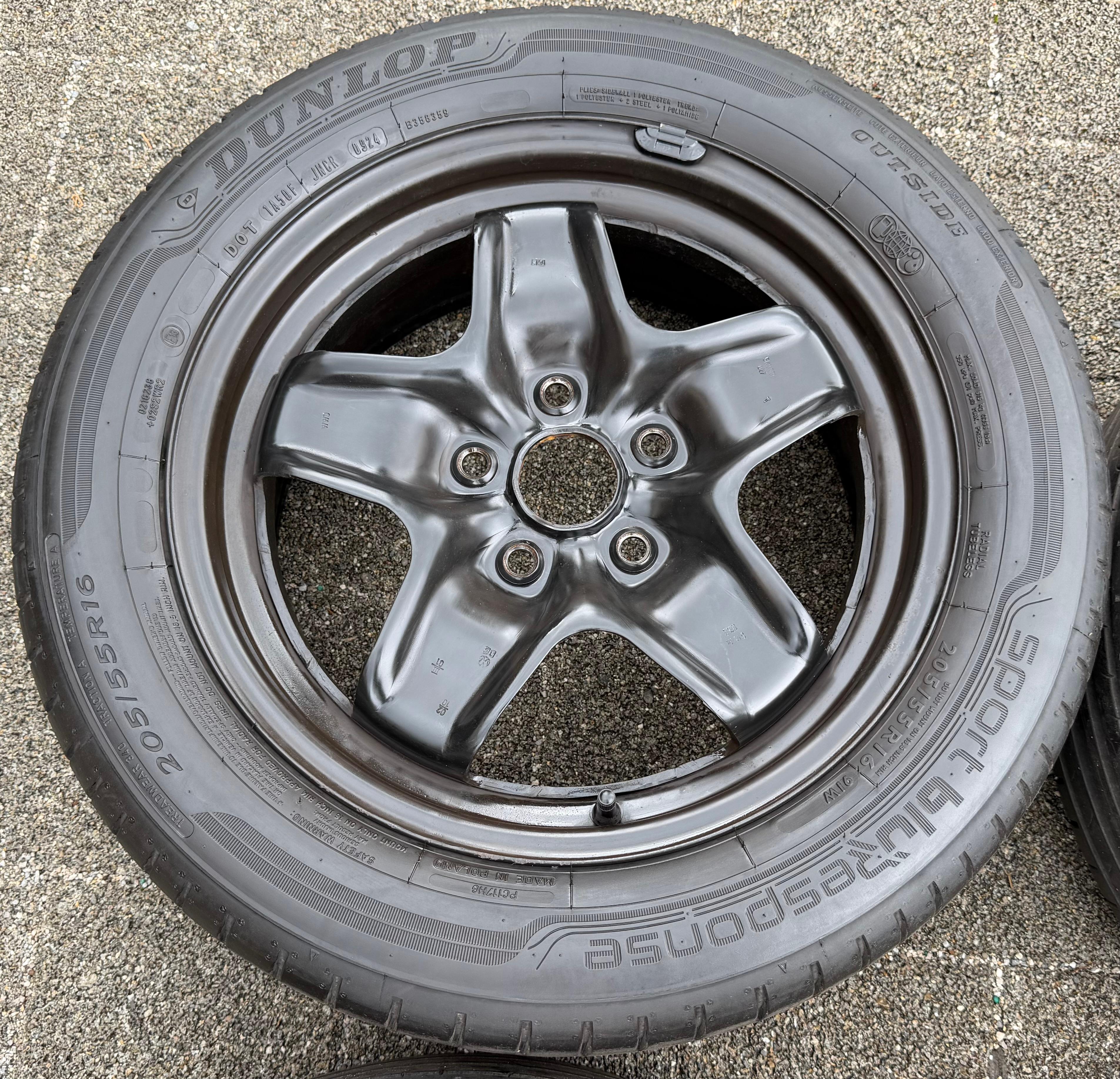 4 ruote estive originali da 16" VW Golf 5/6 Touran 5K0601027 205/55R16 91W