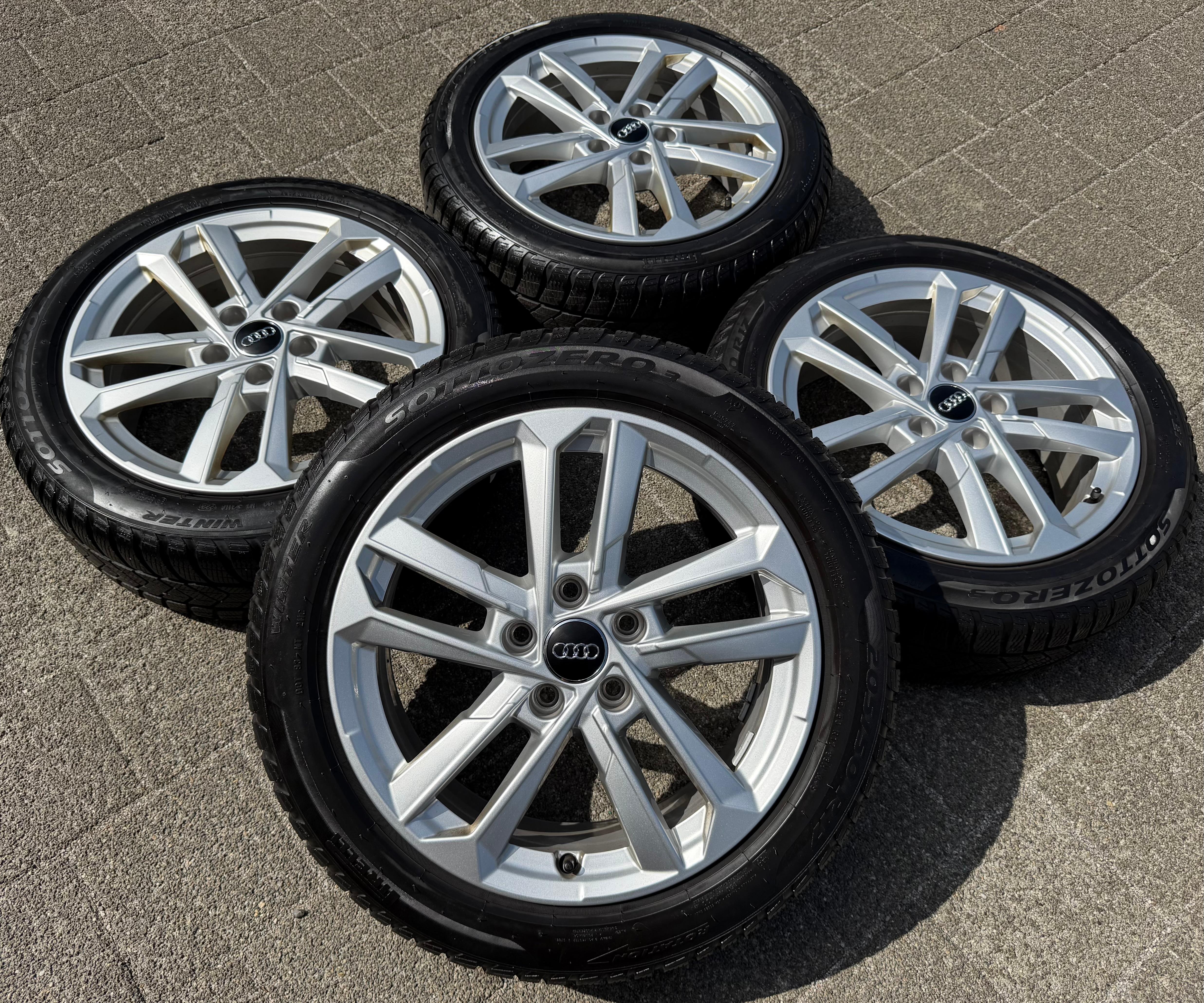 4 Original 17" Alu Winterräder Audi A3 S3 8Y 8Y0601025L 205/50R17 93H Pirelli