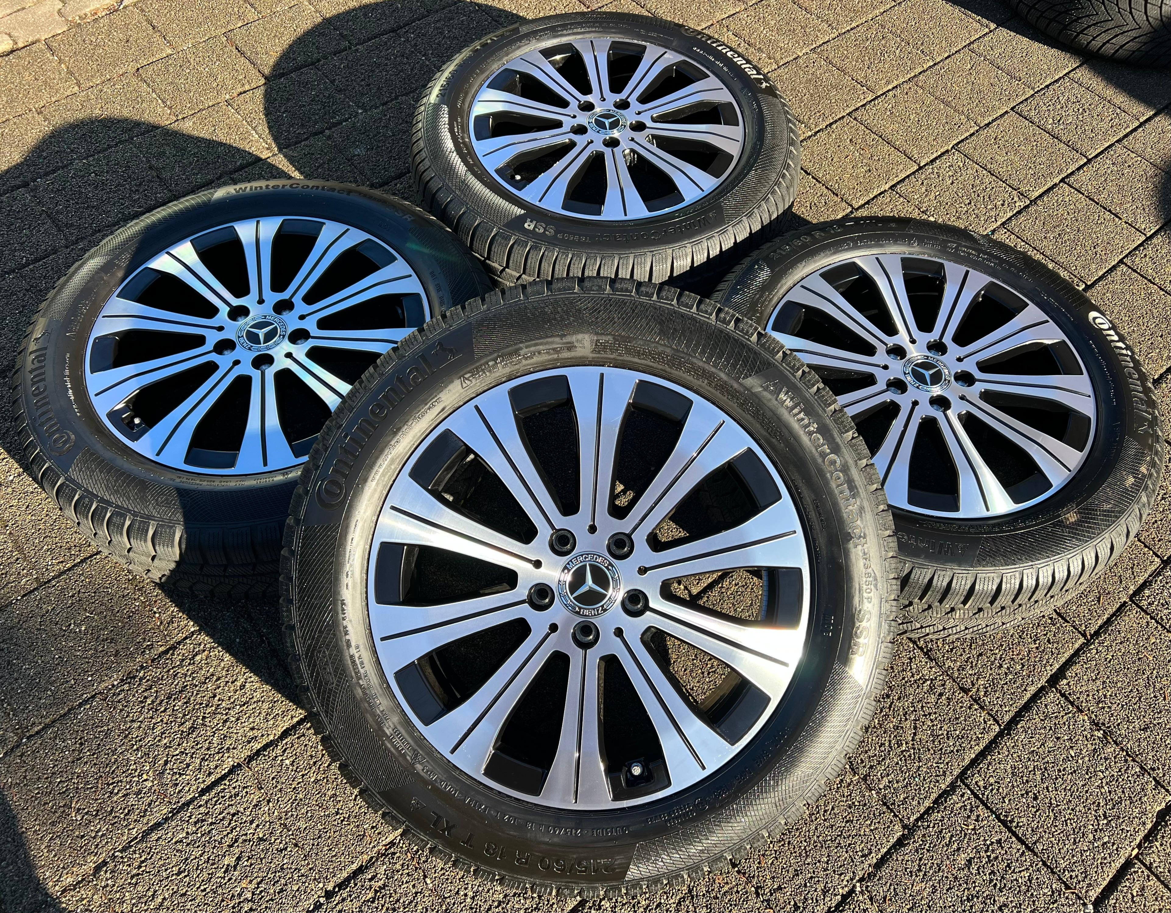 4 ORIGINAL 18" ALU WINTERRÄDER MERCEDES EQA EQB H243 X243 A2434010000 215/60R18 102T