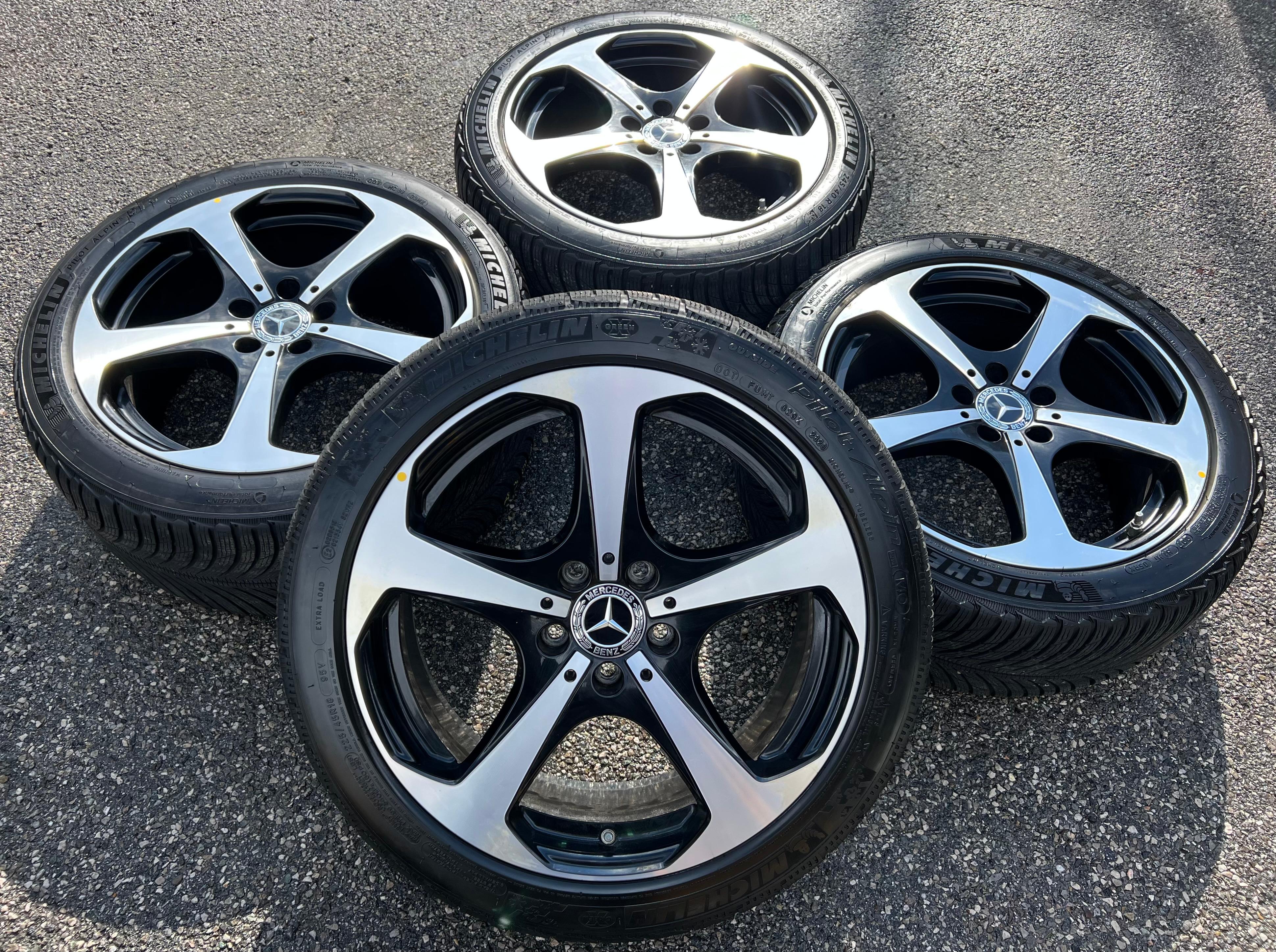 4 ORIGINAL 18" ALUFELGEN MERCEDES C-KLASSE 205 W205 7,5x18 ET44 8,5x18 ET56 RDKS