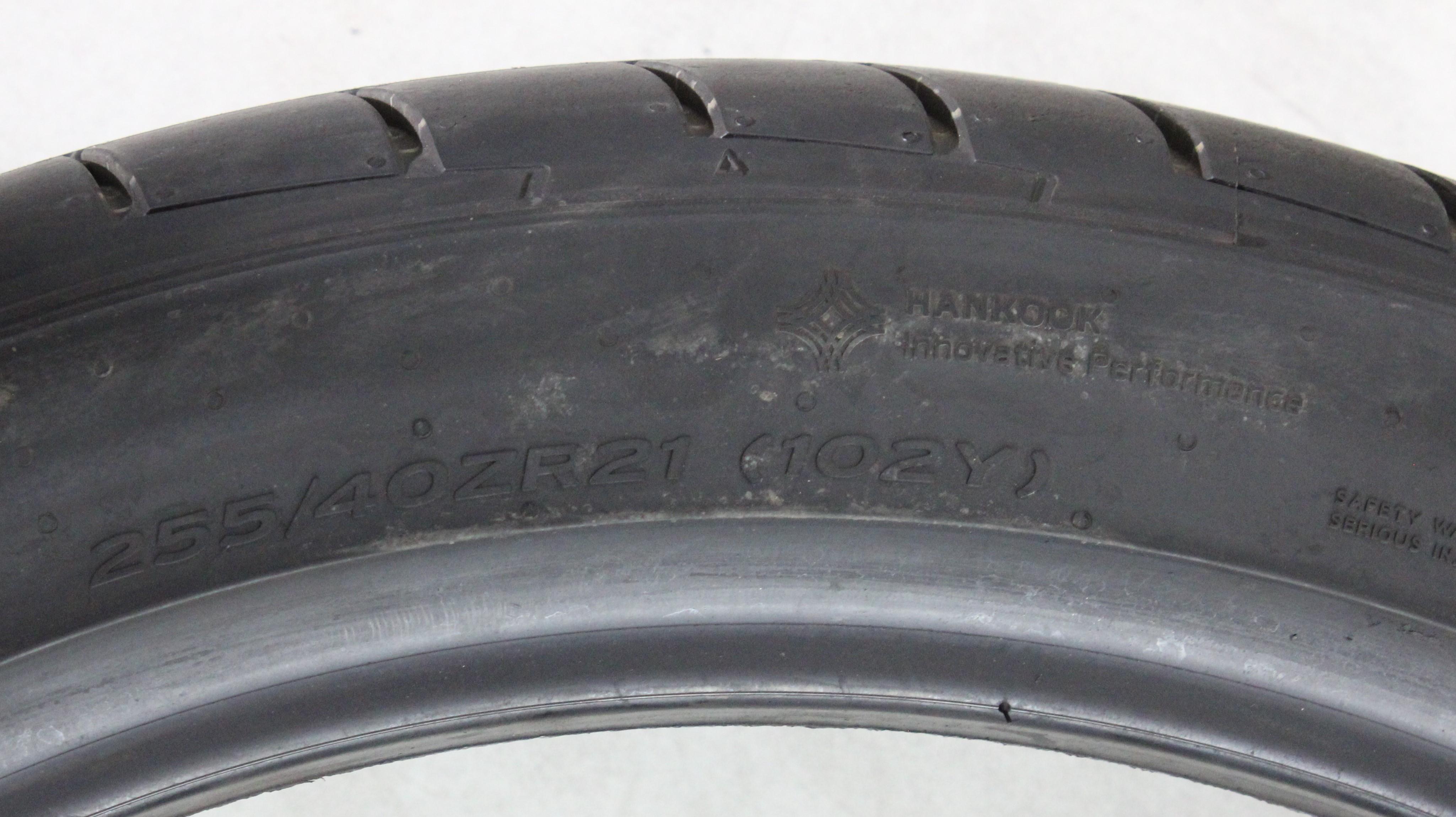1 x 255/40R21 102Y Sommerreifen Hankook Ventus S1 Evo Z * 5,5-6mm 2026