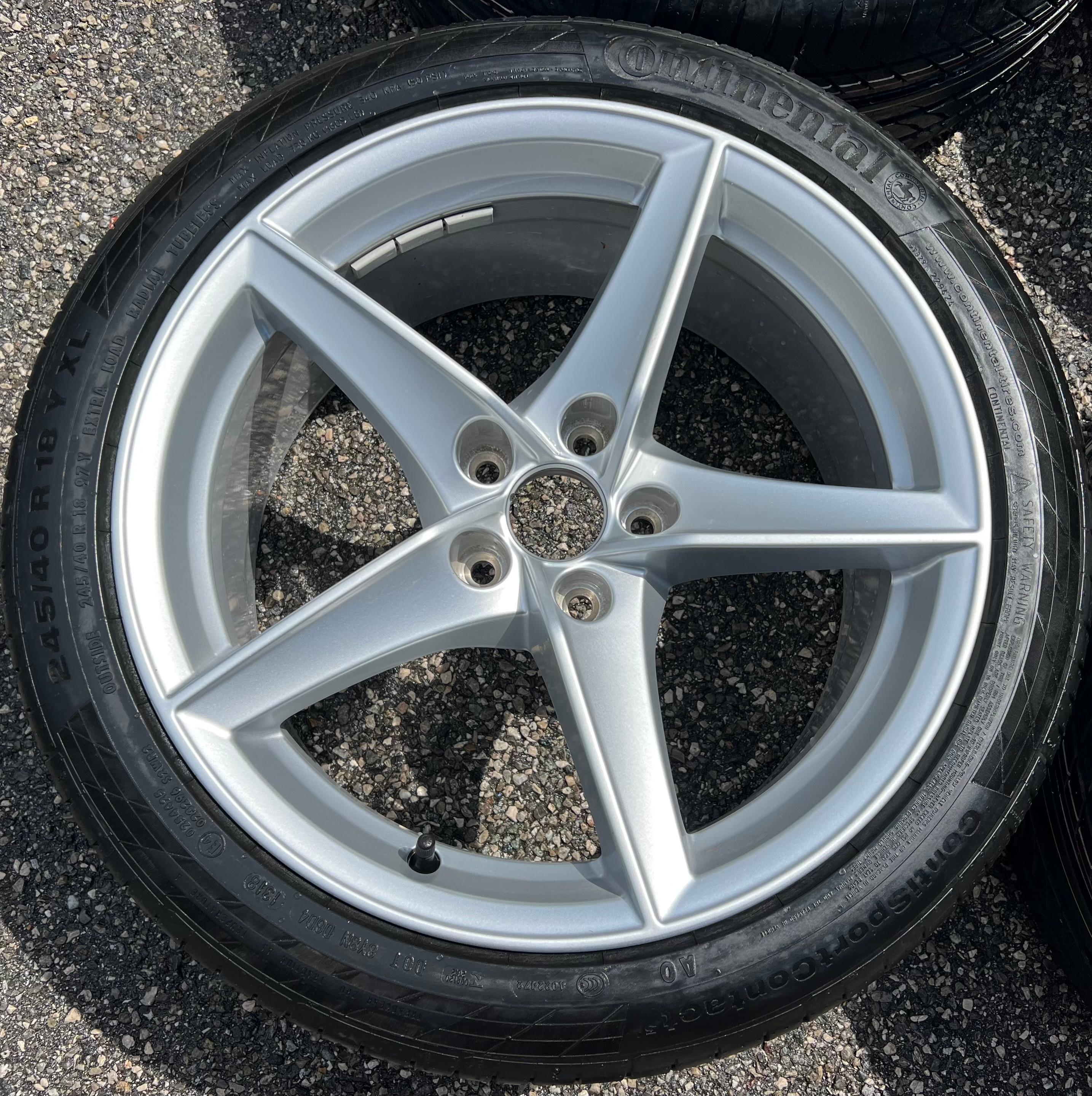4 ROUES D'ÉTÉ ORIGINALES 18" EN ALU AUDI A5 S5 8W 8W0601025BG 245/40R18 97Y TOP ✔