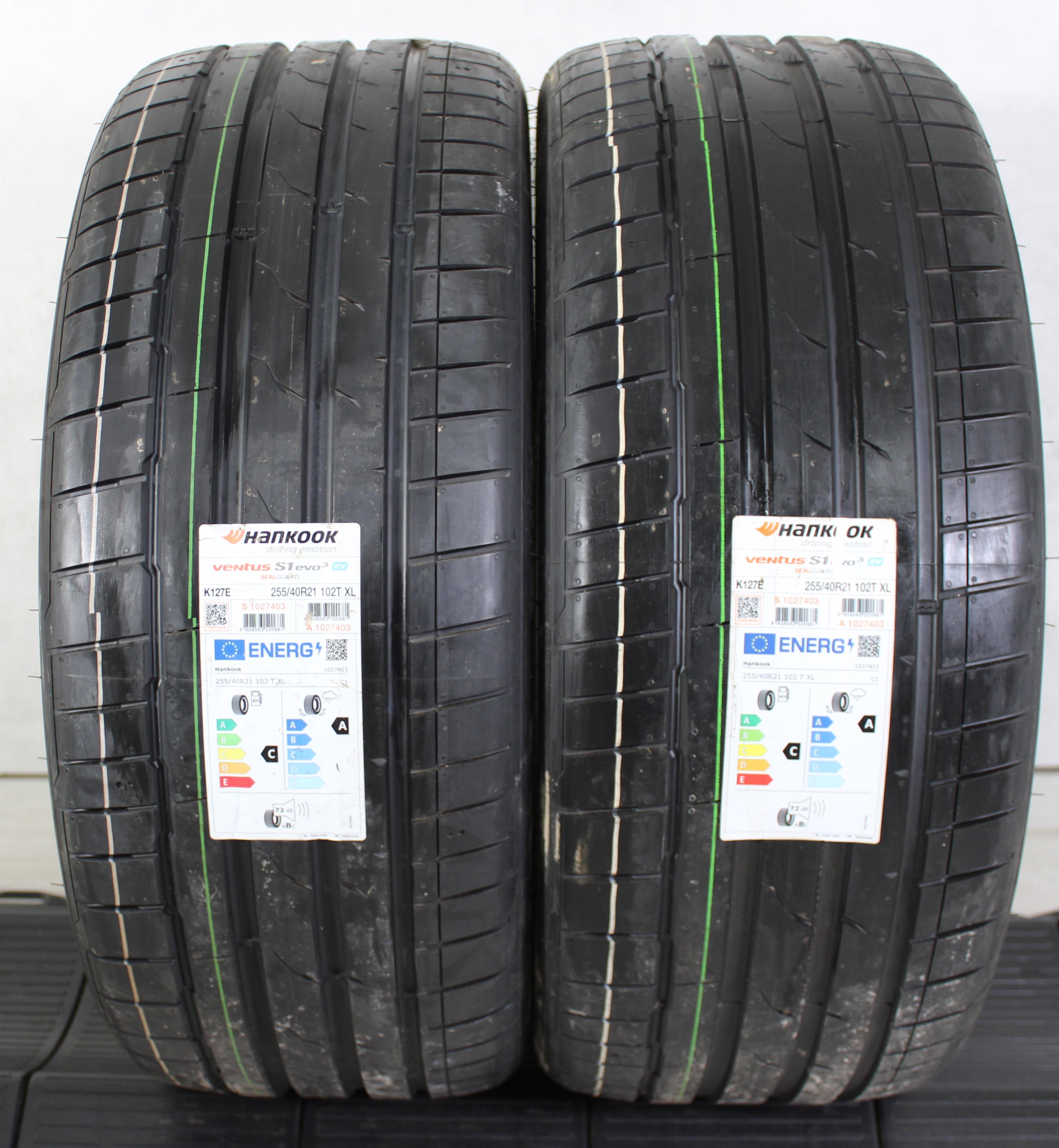 2 x 255/40R21 102T Sommerreifen Hankook Ventus S1 Evo 3 EV 2022 Seal AO NEU Freihaus