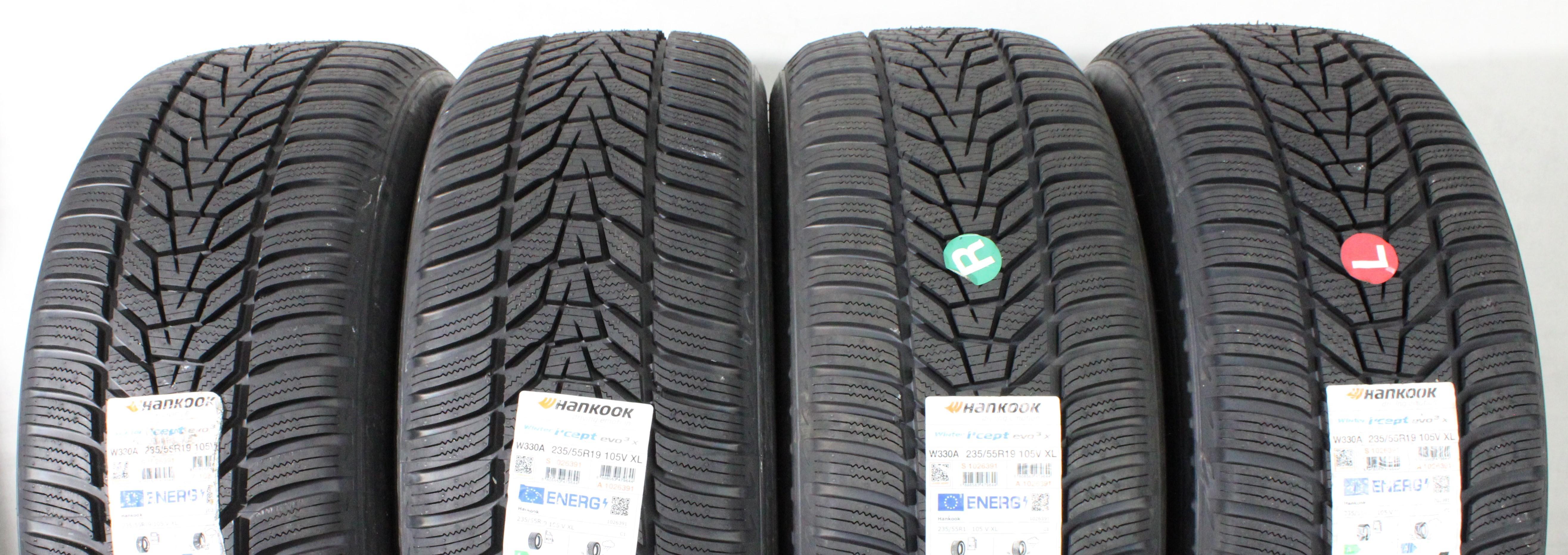4 x 235/55R19 105V Winterreifen Hankook Winter I*Cept Evo 3 X Volles Profil 2021