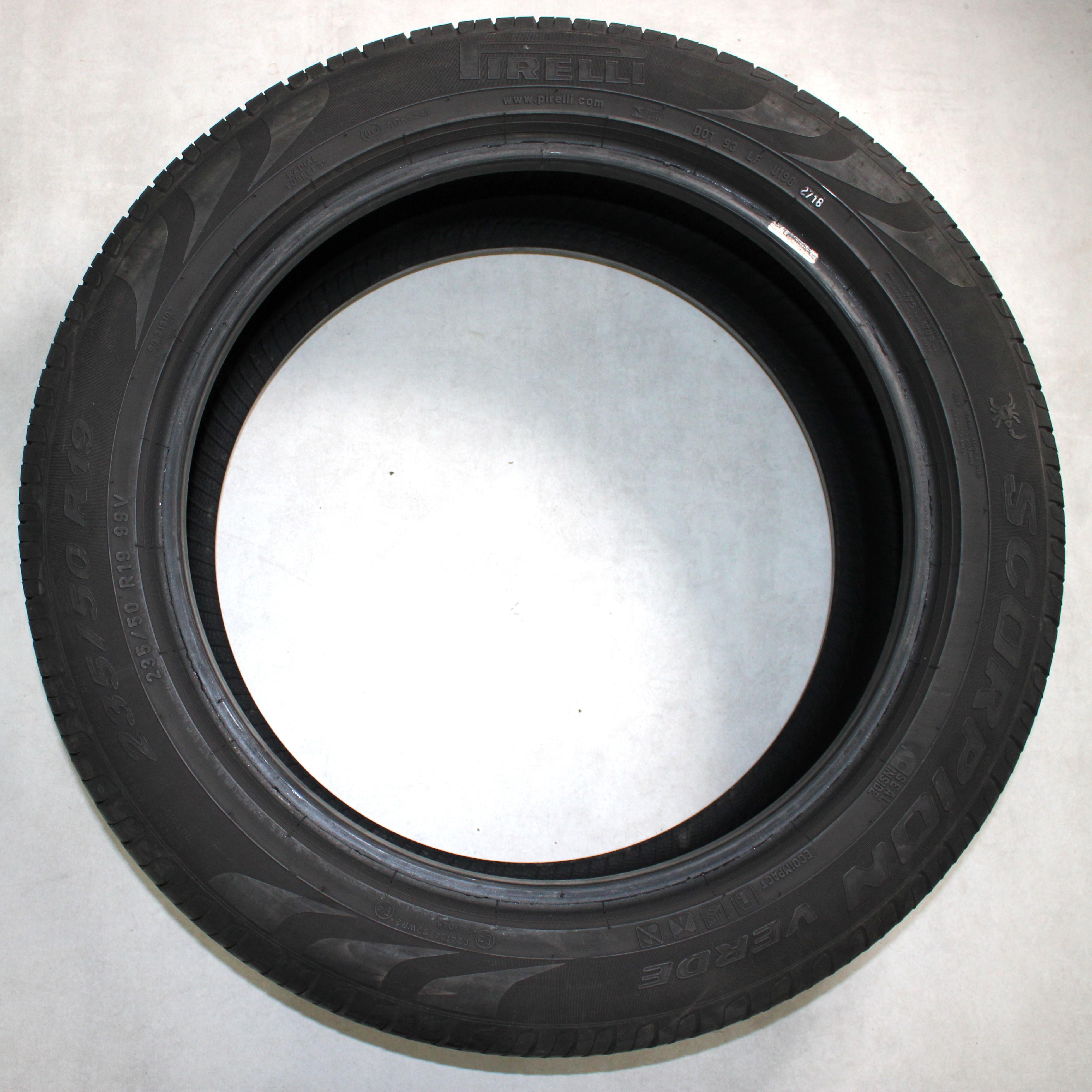 2 x 235/50R19 99V Sommerreifen Pirelli Scorpion Verde 1x5,5-6mm/1x4,5-5mm 2018 Seal