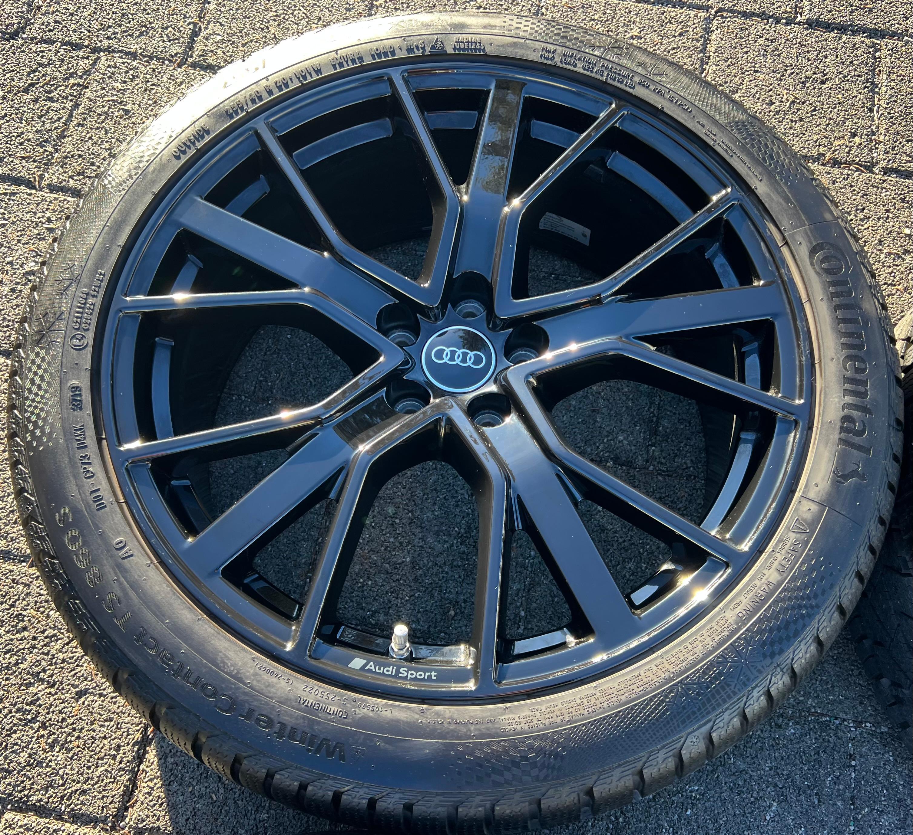 4 ORIGINAL 20" ALU WINTERRÄDER AUDI Q3 F3 RSQ3 83A601025T 255/40R20 101W CONTINENTAL
