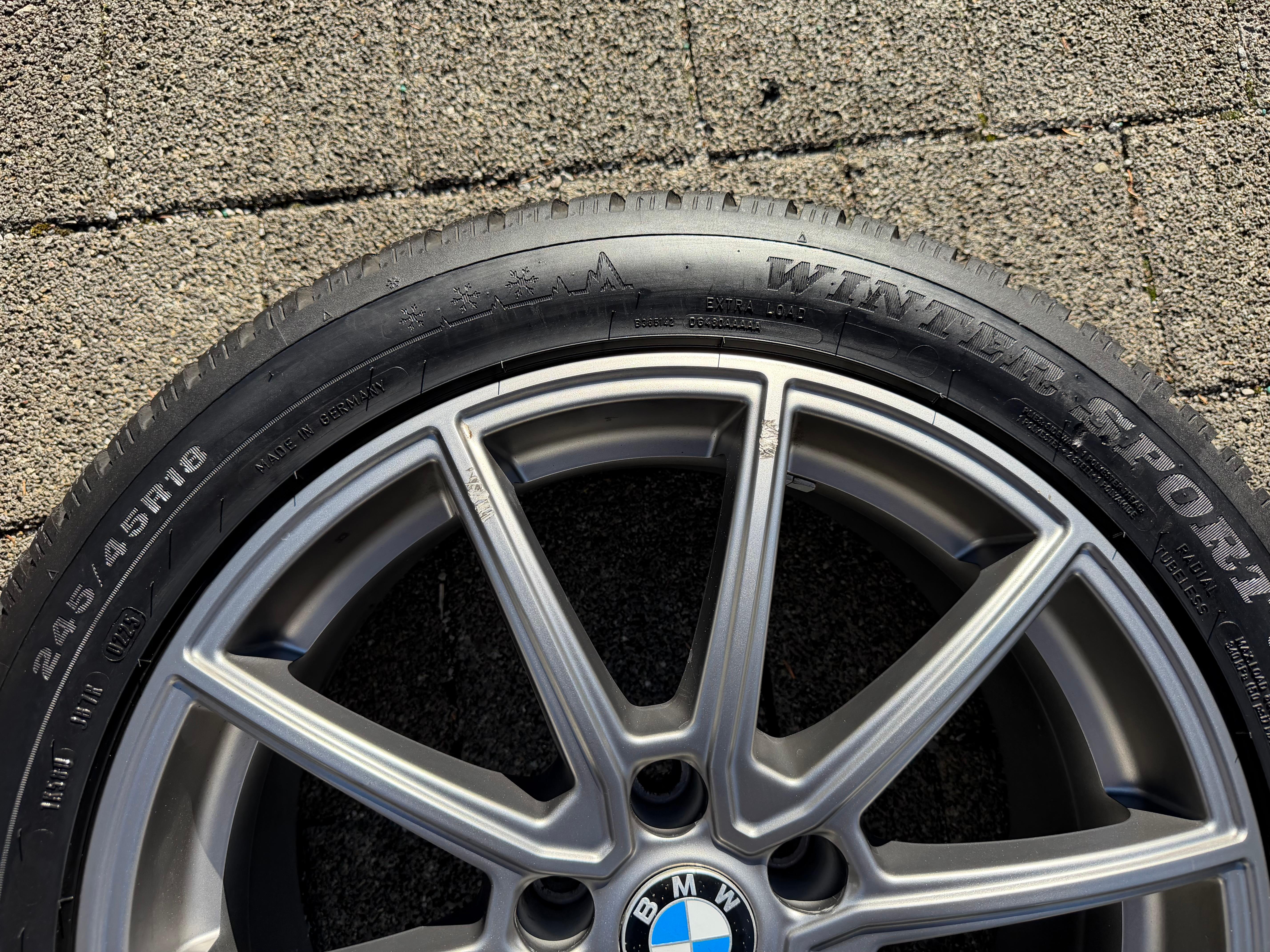 4 RUOTE IN LEGA DA 18" INVERNALI BMW SERIE 5 G30 G31 G5K G5L i4 G4C G26 245/45R18 100V