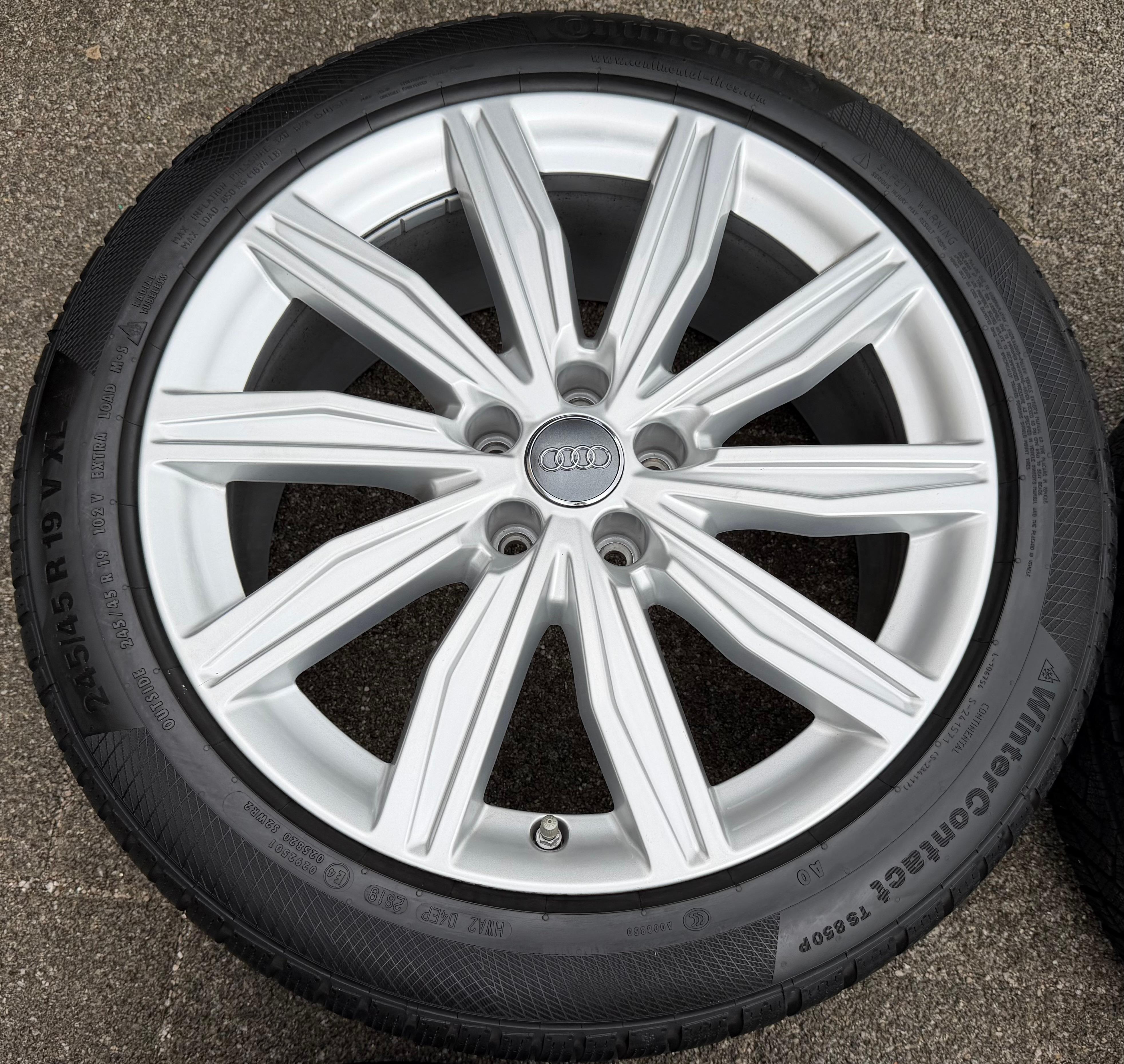 4 roues hiver complètes en aluminium d’origine 19" Audi A6 S6 C8 4K 4K0601025M 245/45R19 102V RDKS