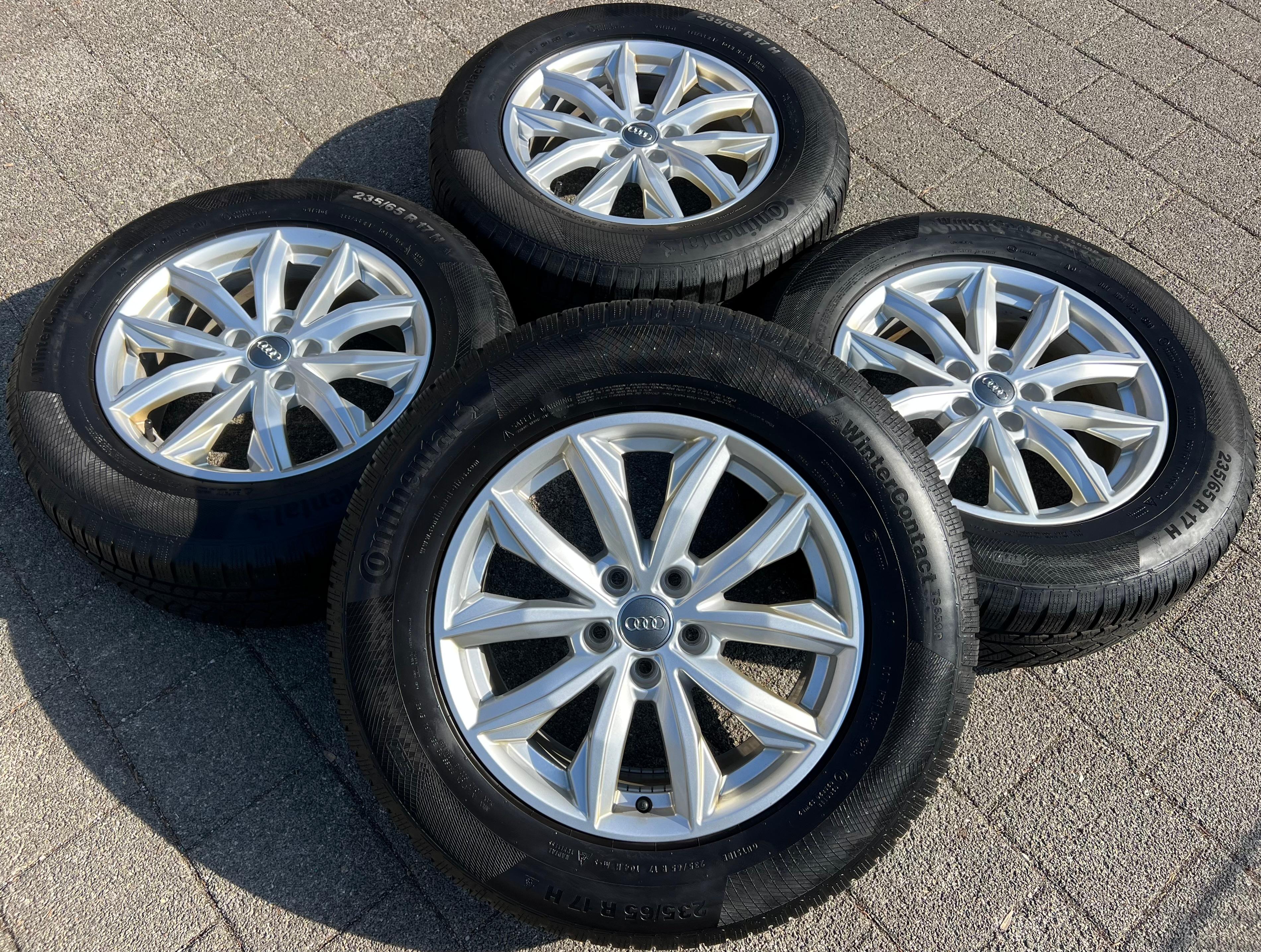 4 ORIGINAL 17" ALU WINTERRÄDER AUDI Q5 FY 80A601025J 7x17 ET34 235/65R17 104H