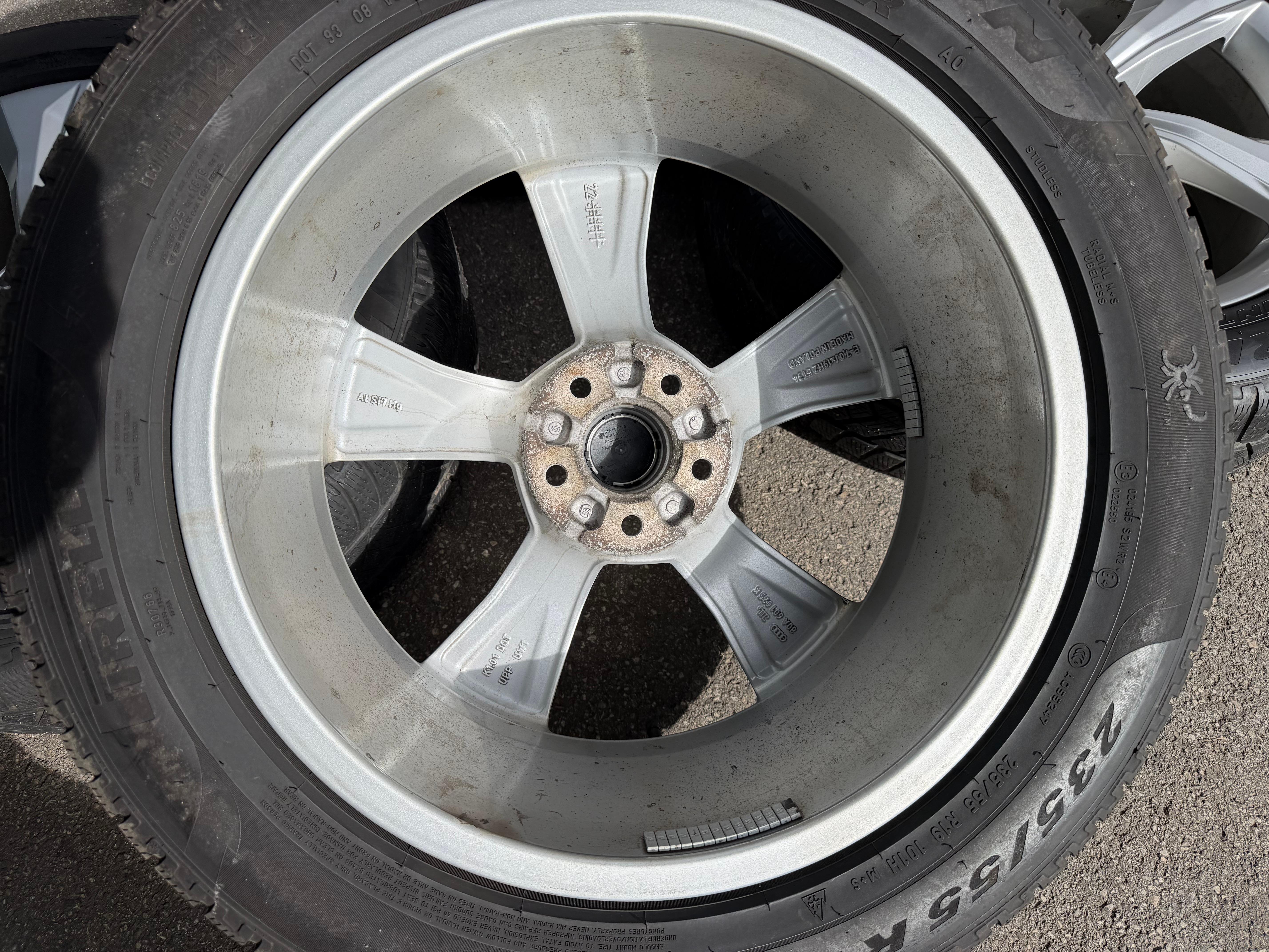 4 cerchi in lega originali da 19" Audi Q5 SQ5 FY 80A601025K 7x19 ET34 S-LINE