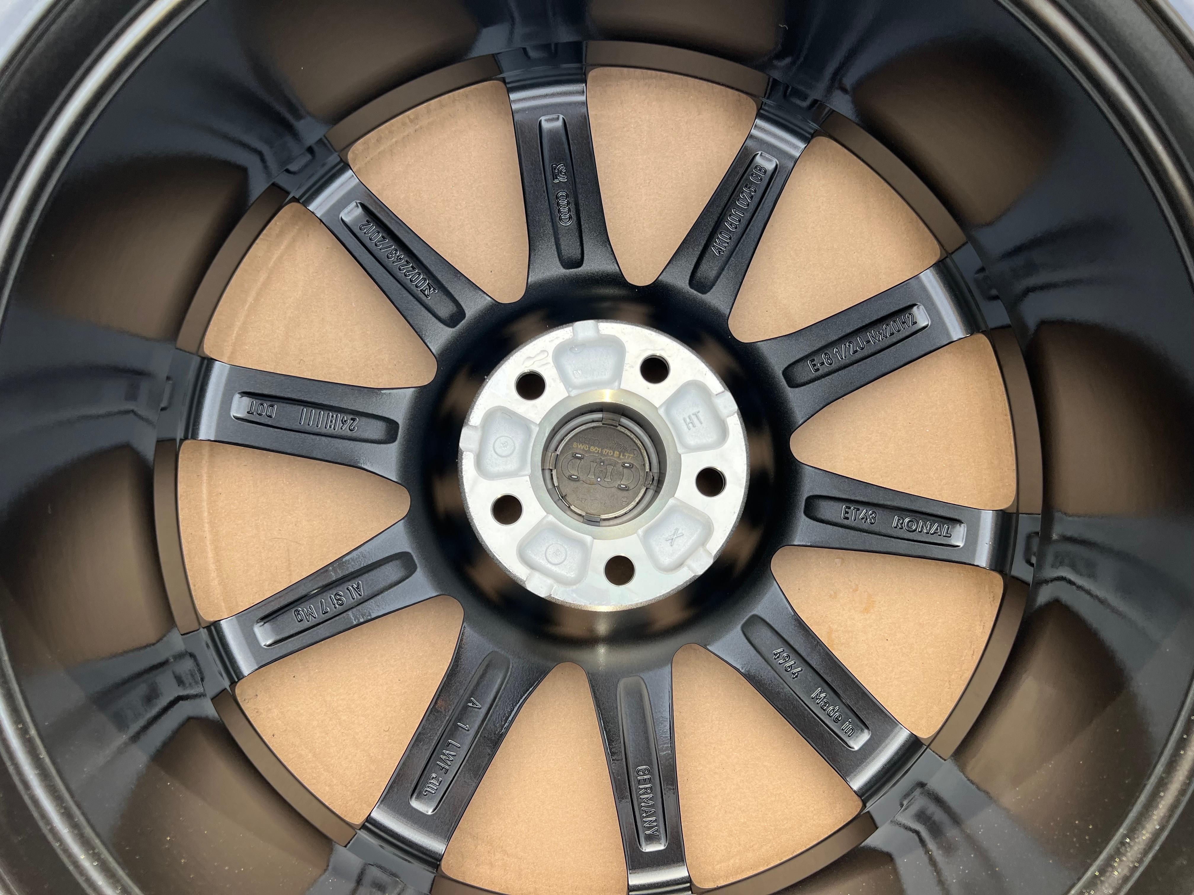 4 llantas de aleación originales de 20" para Audi A6 C8 4K 4K0601025CB 8,5x20 ET43, nuevas