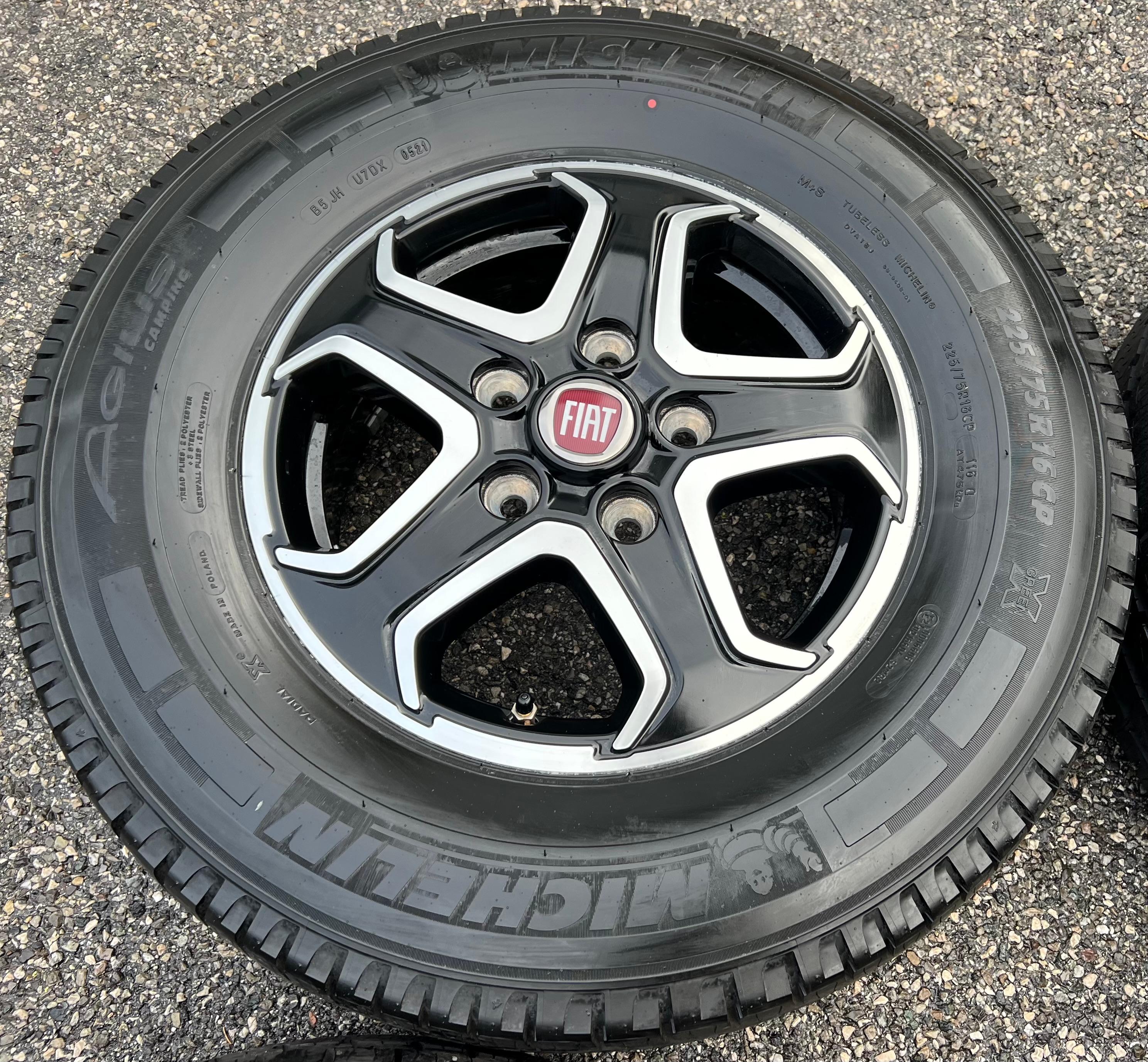 4 RUEDAS DE VERANO ORIGINALES ALU FIAT DUCATO 5x130 225/75R16CP 116Q MICHELIN 139916808