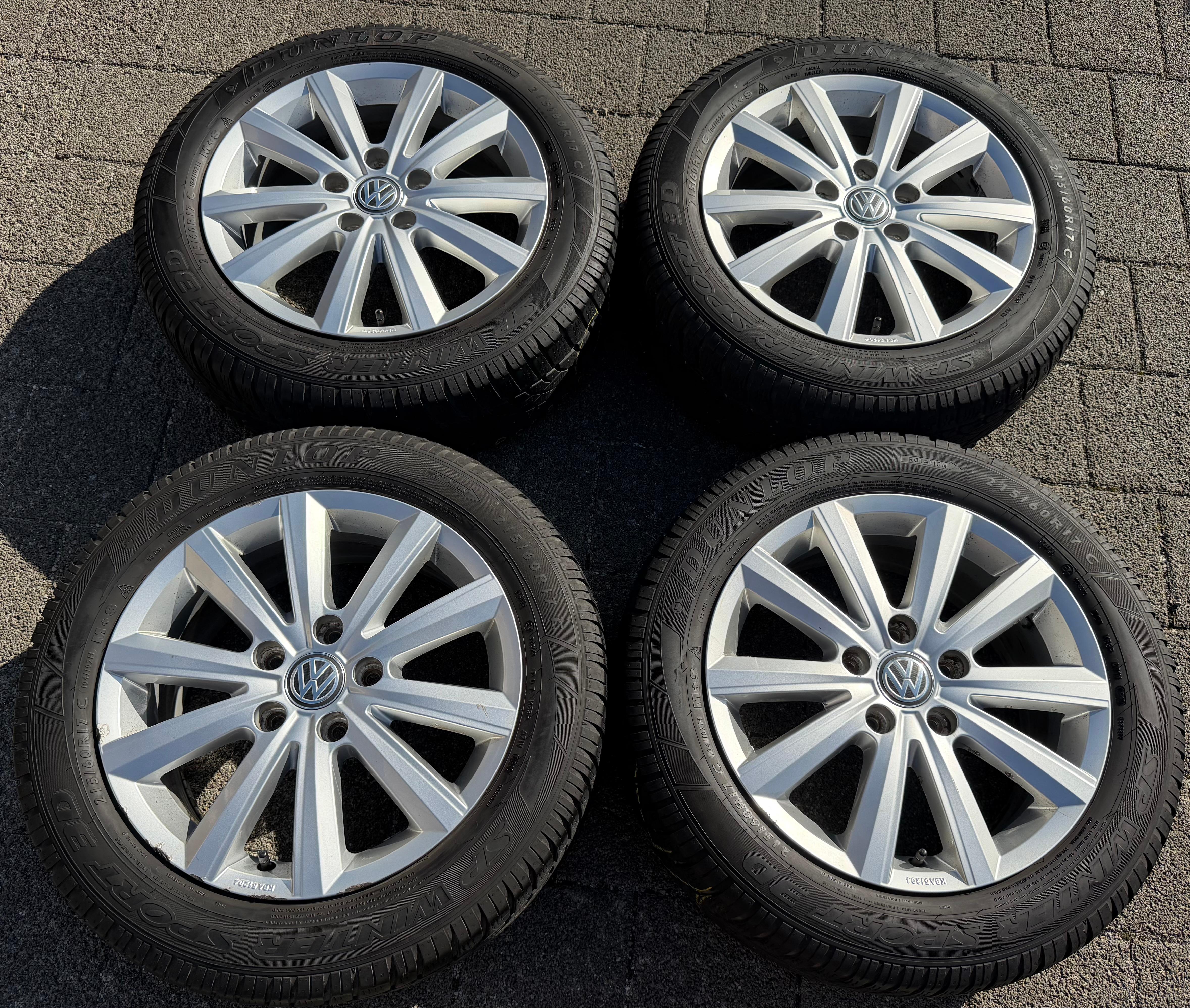 4 Original 17" Alufelgen VW BUS T5 T6 7x17 ET55 5x120 Merano 7E0071497A