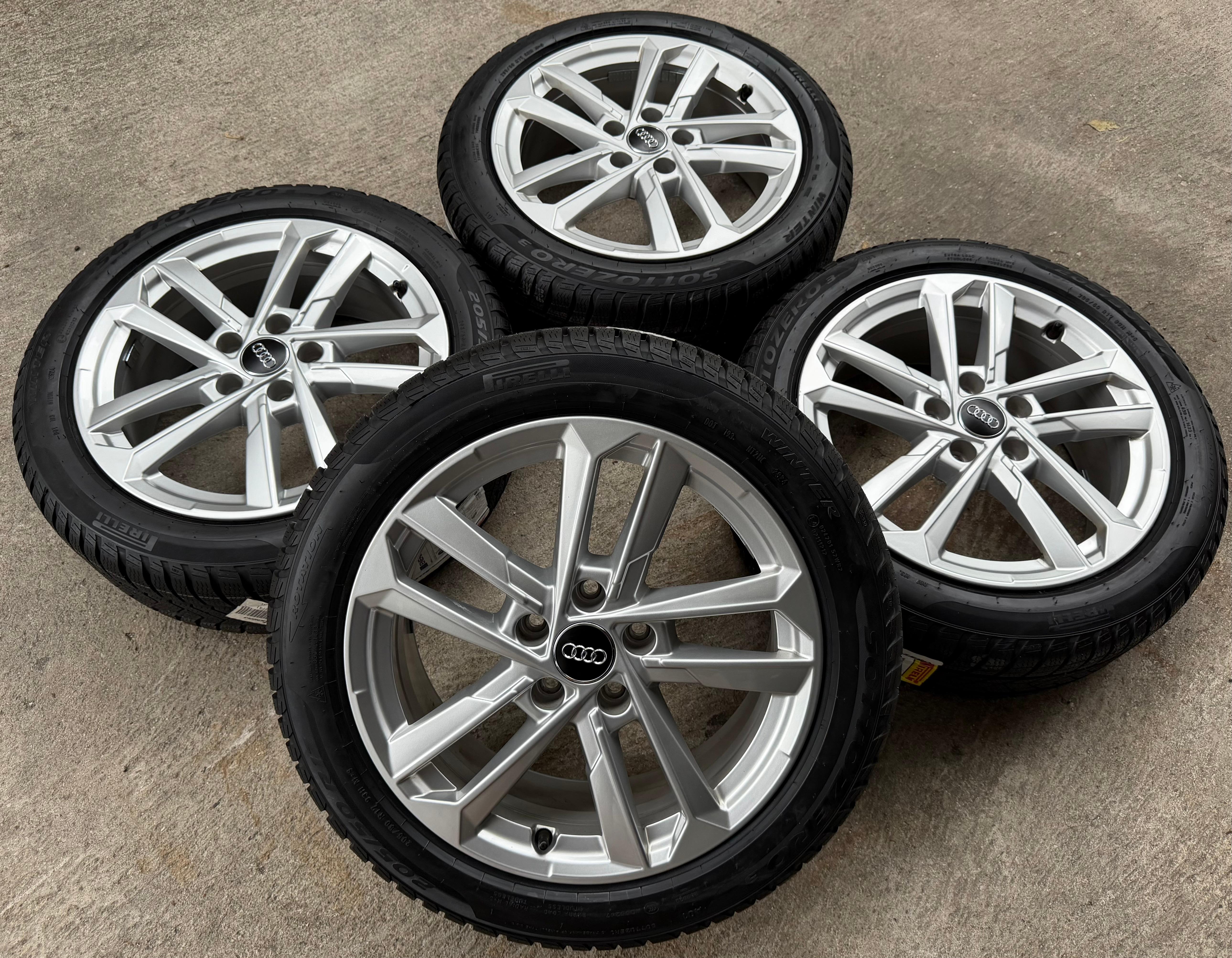 4 Original 17" Alu Winterräder Audi A3 S3 8Y 8Y0601025L 205/50R17 93H Pirelli