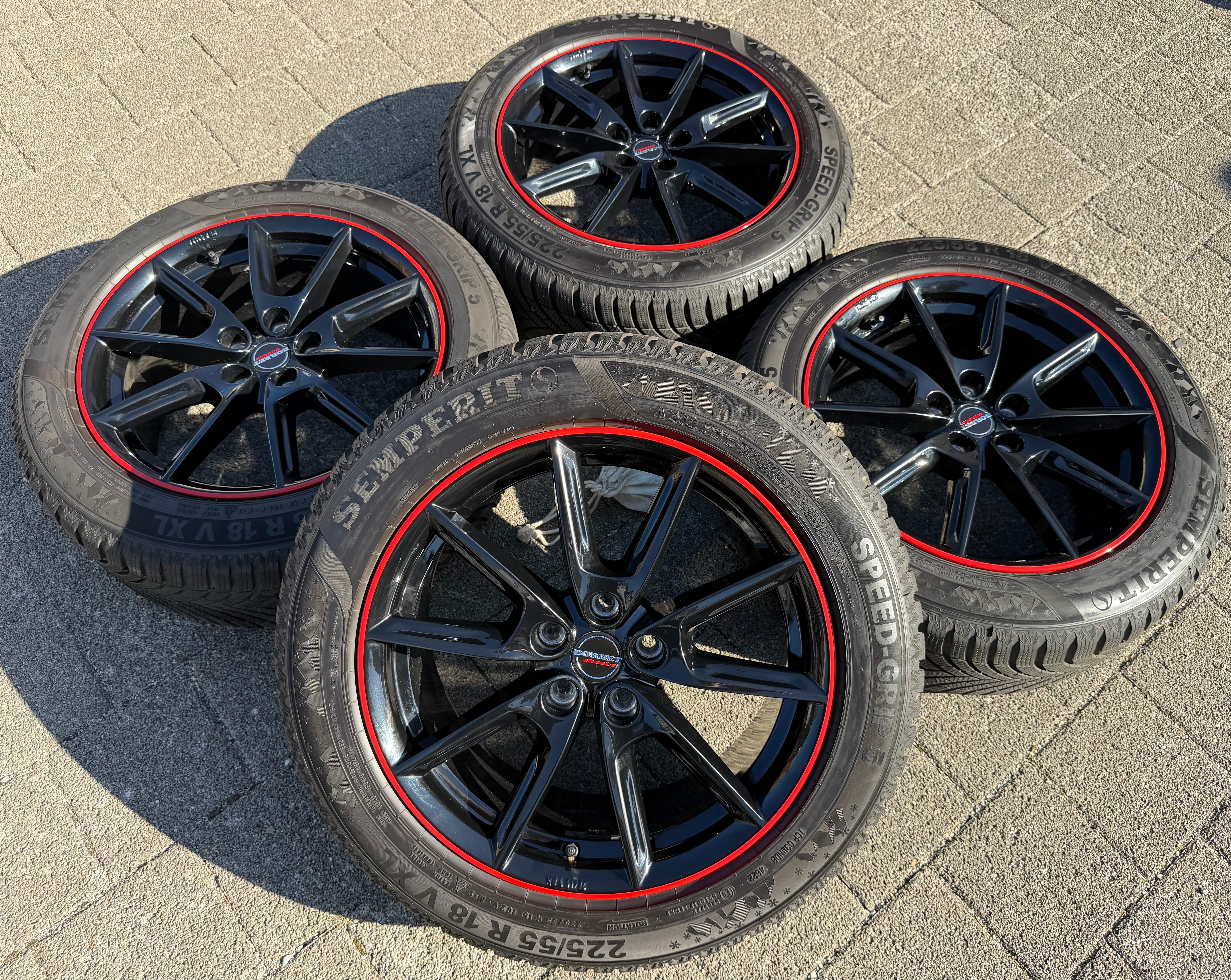 4 Alu 18" Winterräder Mercedes EQB X243 GLA F2A H247 GLB F2B 225/55R18 102V RDKS